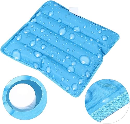 Miniatura 6 de Almohada fresca, paquetes de hielo de gel reutilizables con polvo de cristal de hielo, alfombrilla de enfriamiento de verano, cojín de asiento