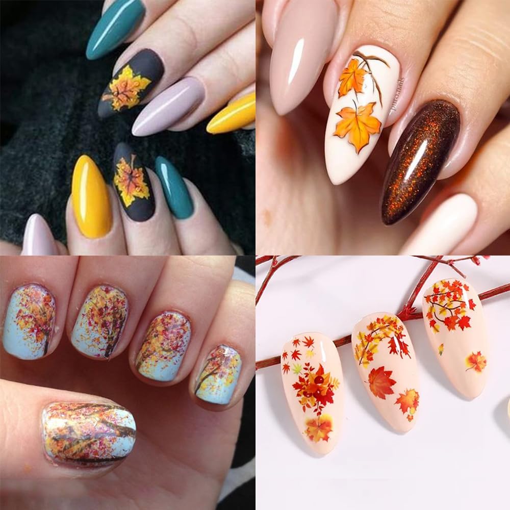 Maple Leaf Nail Art