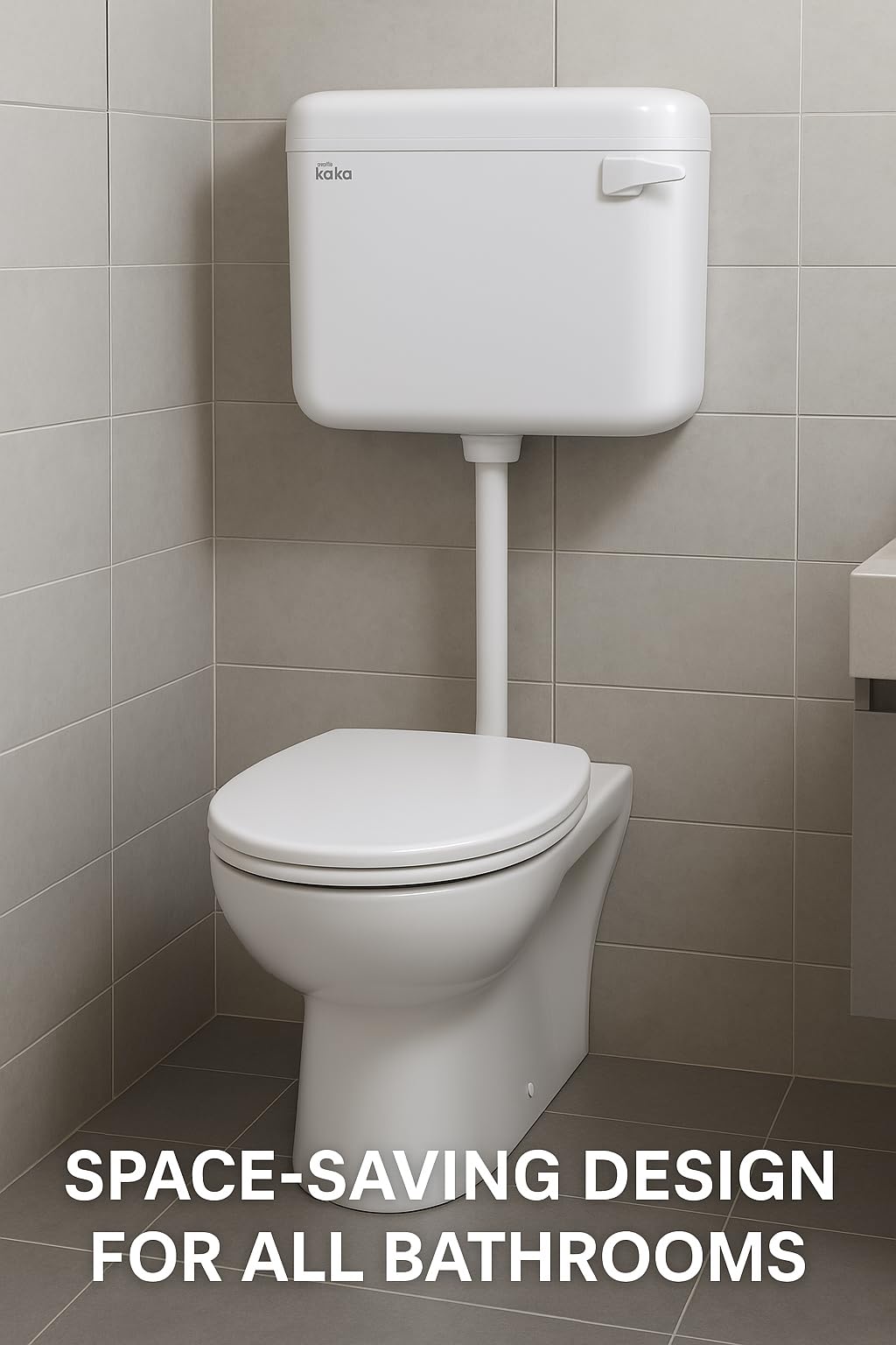 Buildingshop10 Litre Wall Mounted Flush Tank for Toilet White colour with Side Lever, Compact and Easy to Install - Image 7 thumbnail