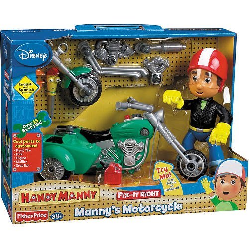 the handy おまけ付き Fisher-Price Handy Manny's Motorcycle Fix - It Right Set : Amazon