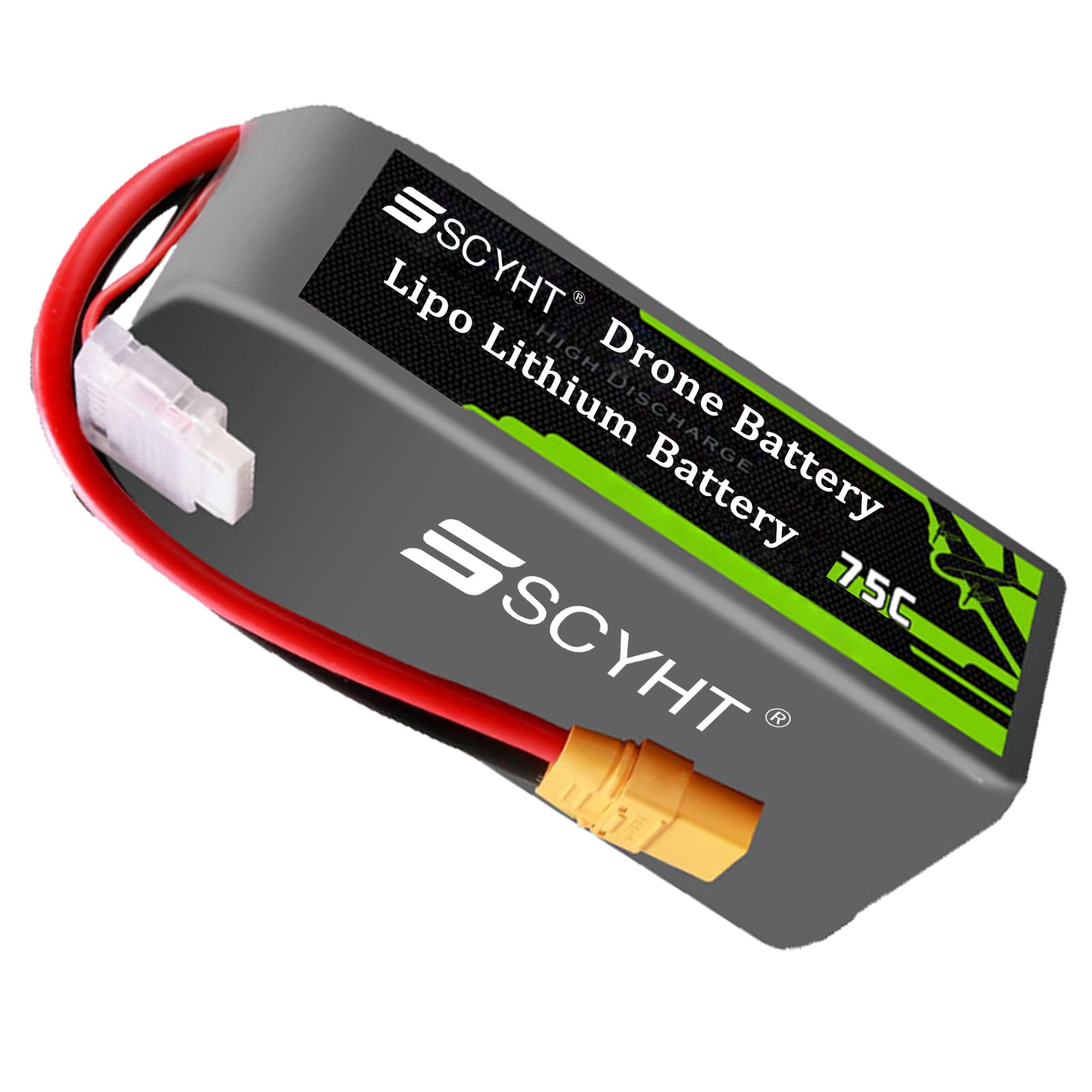 Batteria per Drone 4S 14,8V Batteria al Litio 6S 22,2V Batterie LiPo 7Ah Batterie Ricaricabili per Aeromodelli con Scheda di Protezione BMS Integrata e XT90,22.2v3300mah 75c