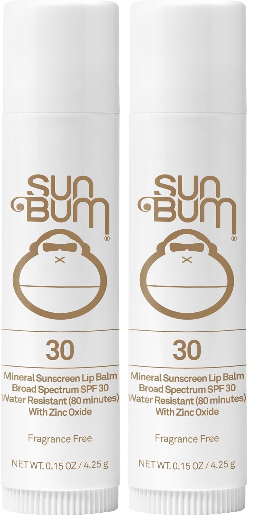SPF 30 Mineral Sunscreen Lip Balm | Hawaii Act Compliant | Octinoxate Free | Oxybenzone Free | .15 oz
