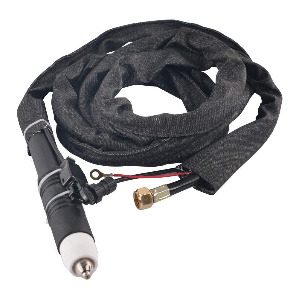 P-80 Pilot Arc Plasma Cutter Torch, Air Plasma Cutting Non-touch Straigh Machine Gun Torch For CNC Plasma Cutter P80 Gun (3M)