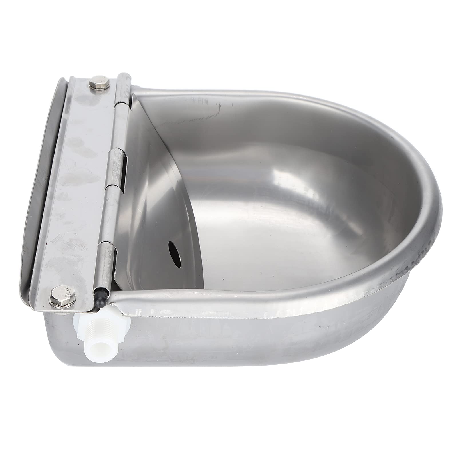 Bebedero Automático de Acero Inoxidable para Caballos, Cabras, Ovejas, Ganado, Duradero, Alta Temperatura, Montable en Postes y Rieles