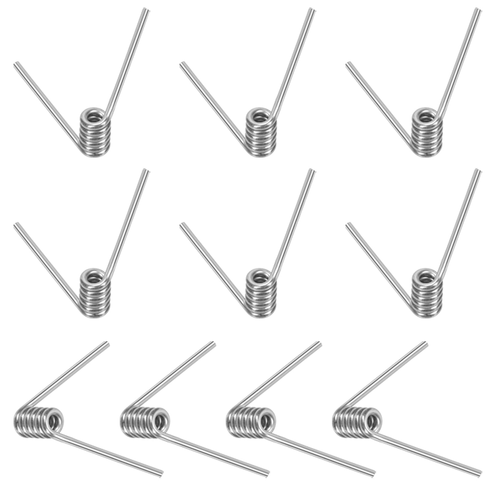 Swpeet 45Pcs 15 Sizes 45/90/120 Degree Stainless Steel Torsional Springs Assortment Kit, Mechanical Small Torsion Spring for Home Repair Woodworking DIY Project — Amazon image 13