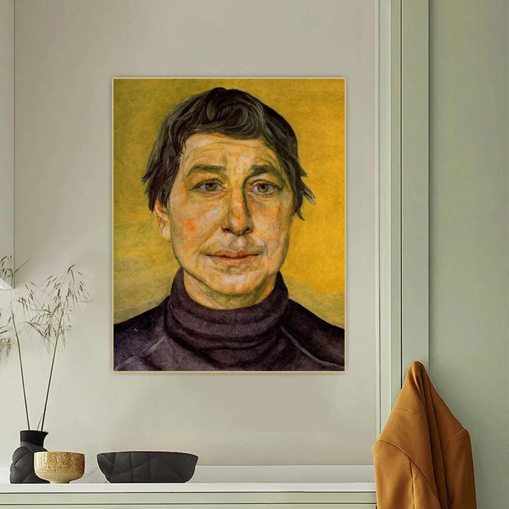 Amazon.co.jp: ルシアン・フロイド ポスター 「女性画家」 キャンバス