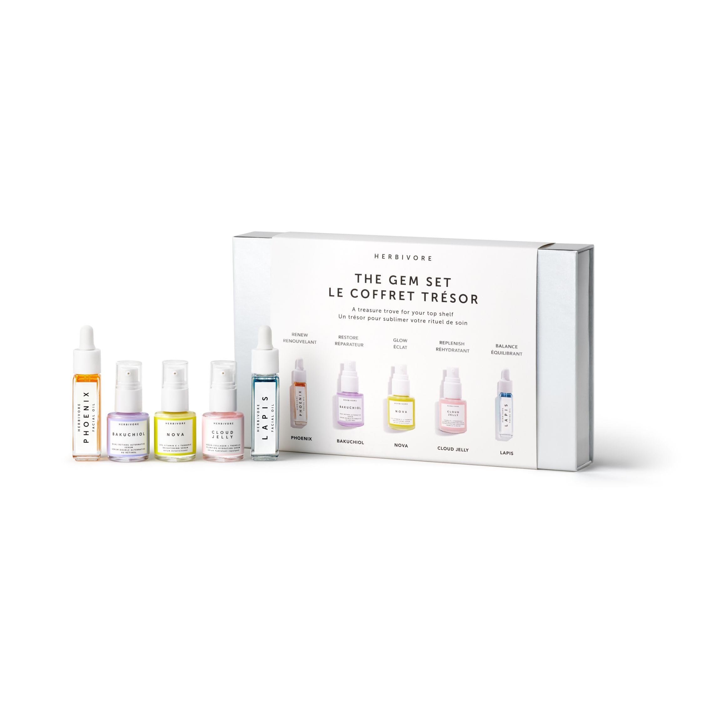 HERBIVORE The Gem Set | Bestselling Skincare Collection Gift Set