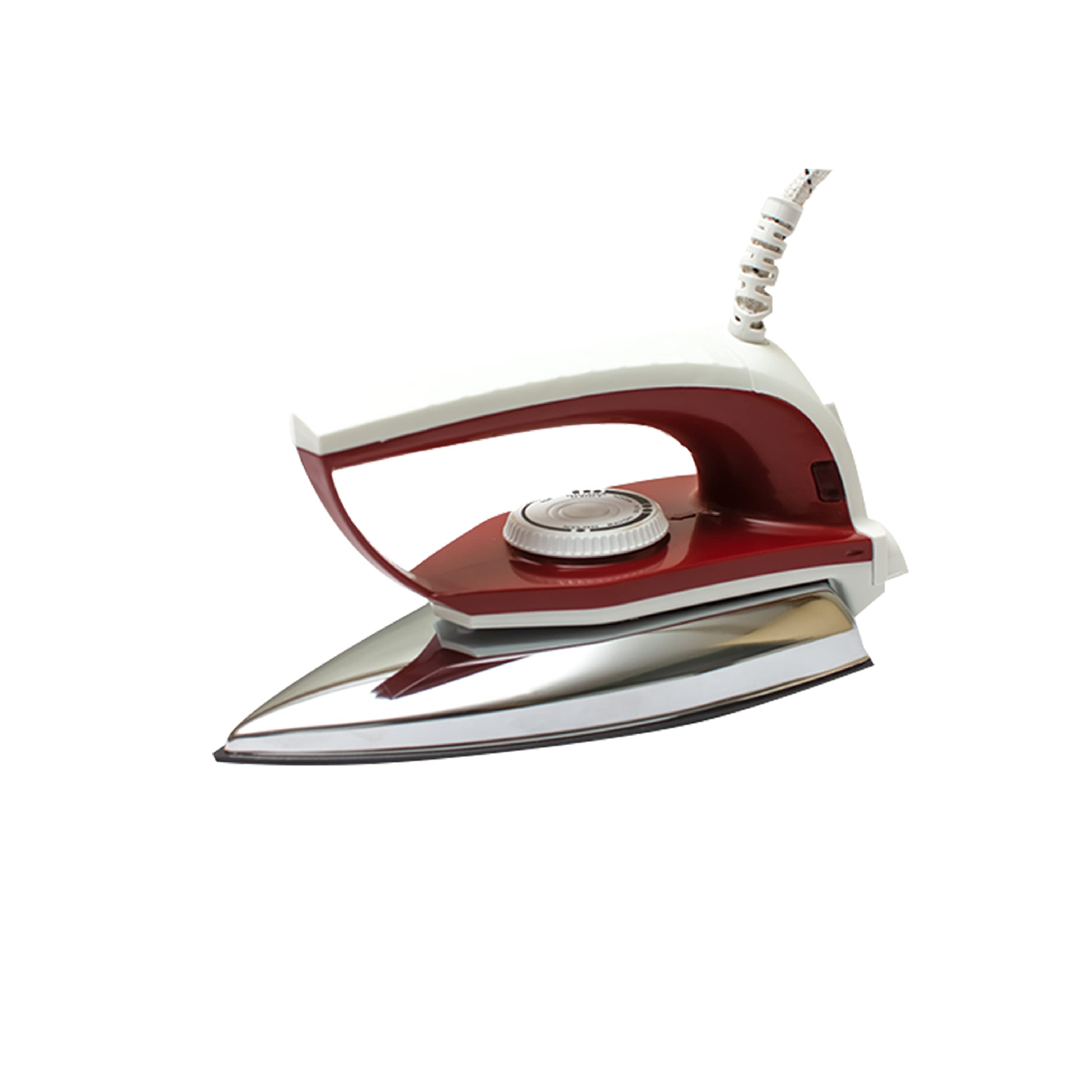 PolycabGemini Neo 750 Watts Dry Iron (White-Maroon)
