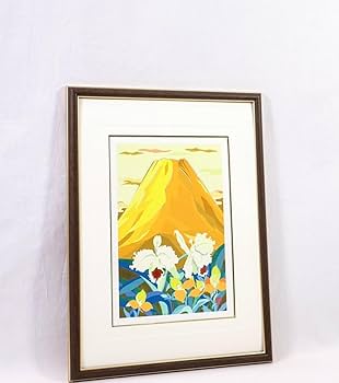 Amazon.co.jp: 北光生、作 金森弘山人、絵 彫金パネル「黄富士に