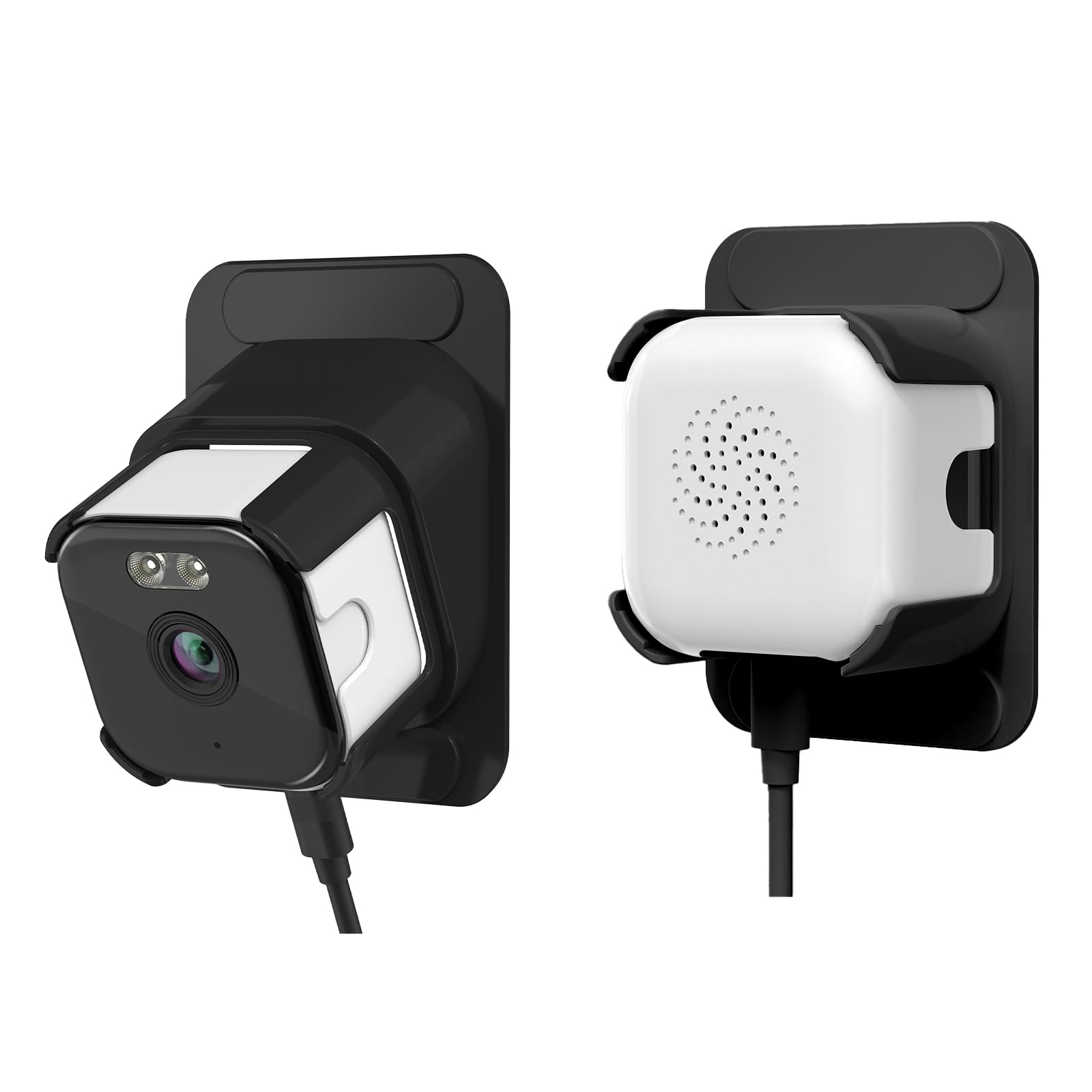 EVERSECU Telecamera per finestre 2K con supporto adesivo, visione notturna a colori Starlight, rilevamento del movimento, audio a 2 vie, WiFi 2.4G/5G, compatibile con Alexa, perfetta per porta
