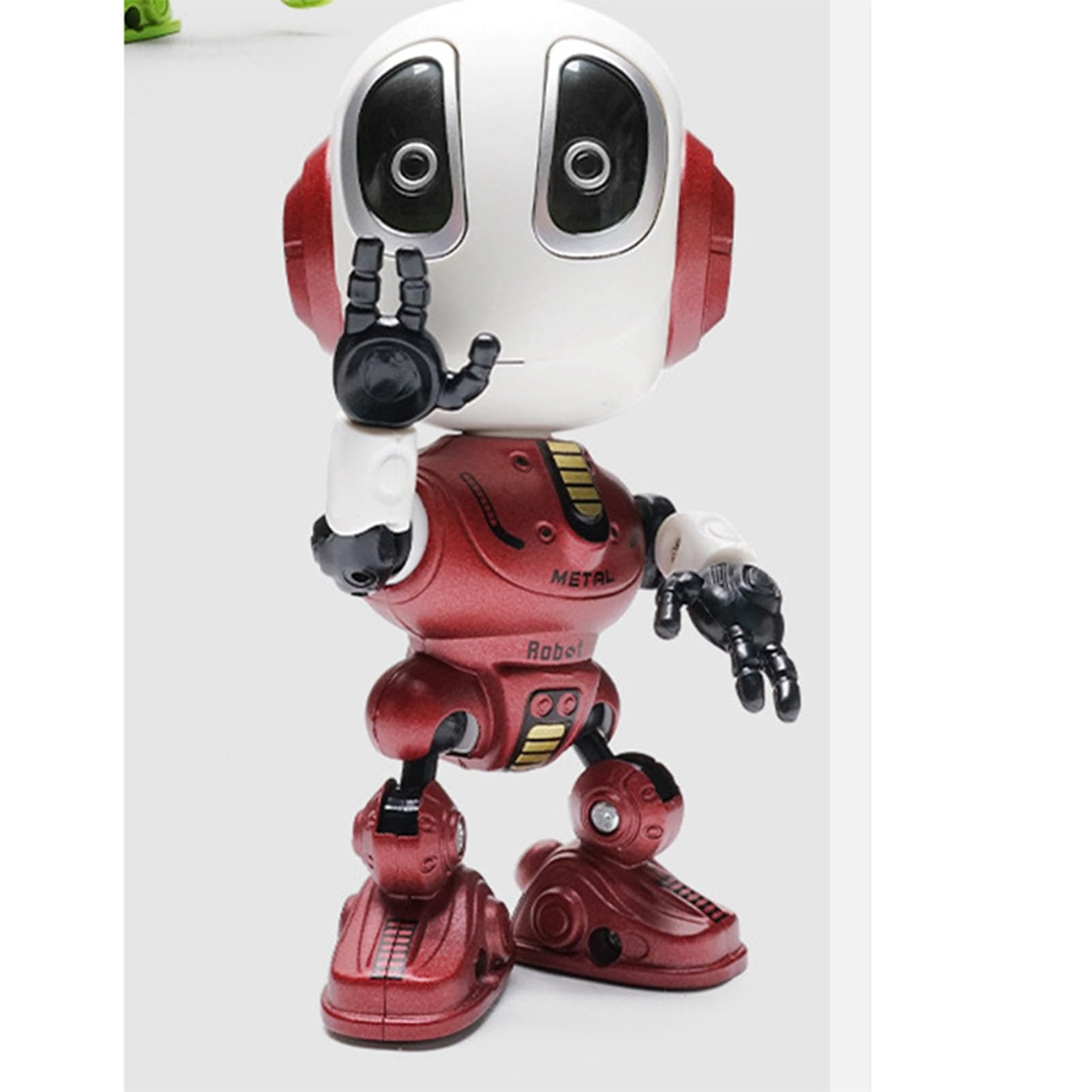 Syrisora Mini-Roboter Sprechendes Spielzeug, Legierung, Intelligente Berührungssteuerung, Aufgezeichnetes Gespräch, Roboterspielzeug mit LED-Augen, für Zum Lernen und Spielen Als Partner