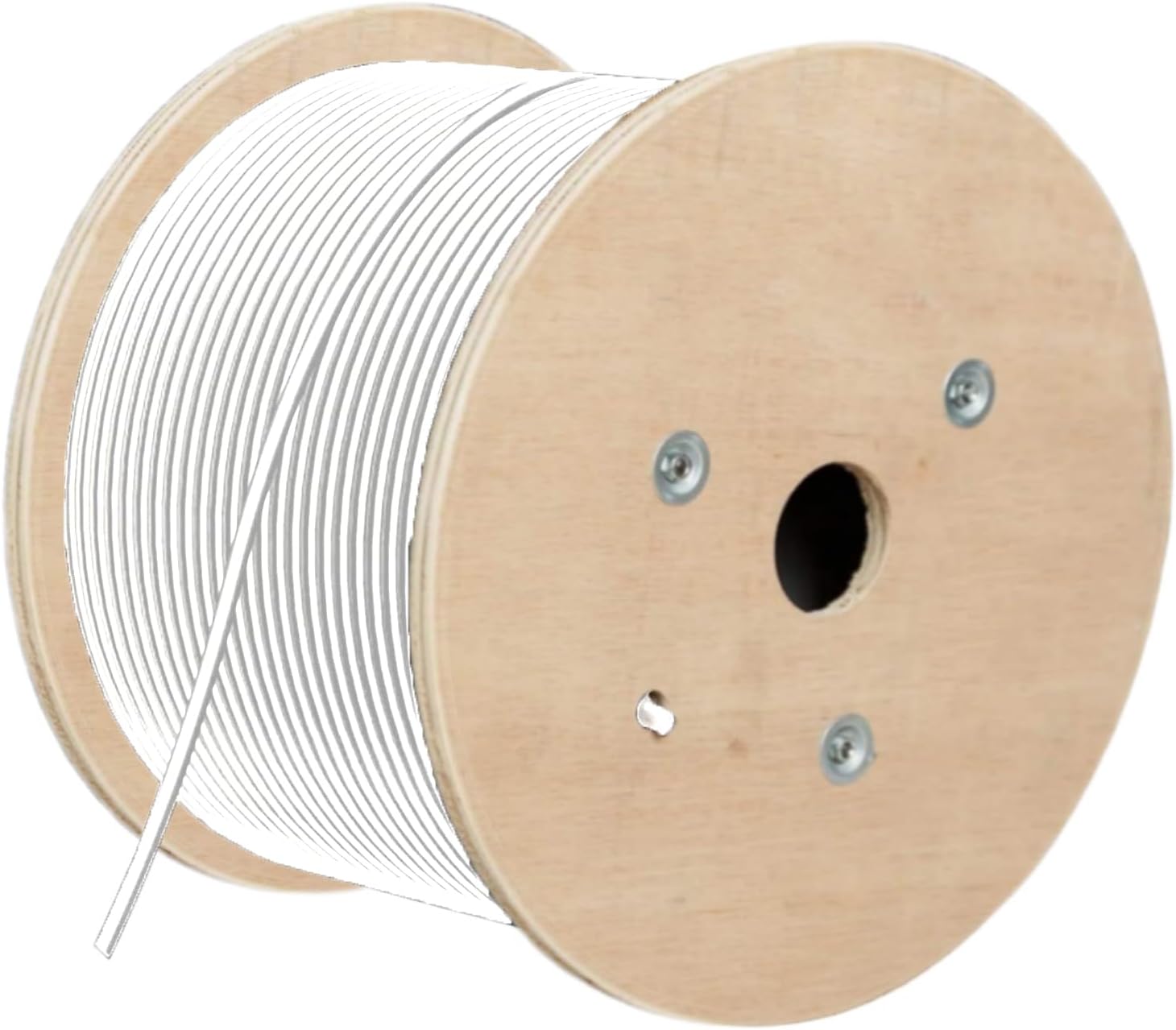 Cat8 Bulk Ethernet Cable 650FT Round S/FTP Outdoor&Indoor Heavy Duty High Speed Cat8 LAN Network Cable 40Gbps 2000Mhz White