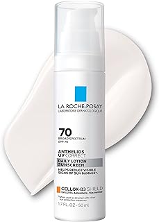 La Roche-Posay Anthelios UV Correct Sunscreen Moisturizer SPF 70, Daily Anti-Aging Face Moisturizer with Niacinamide to Even Skin Tone & Fine Lines, Sun Protection for Sensitive Skin