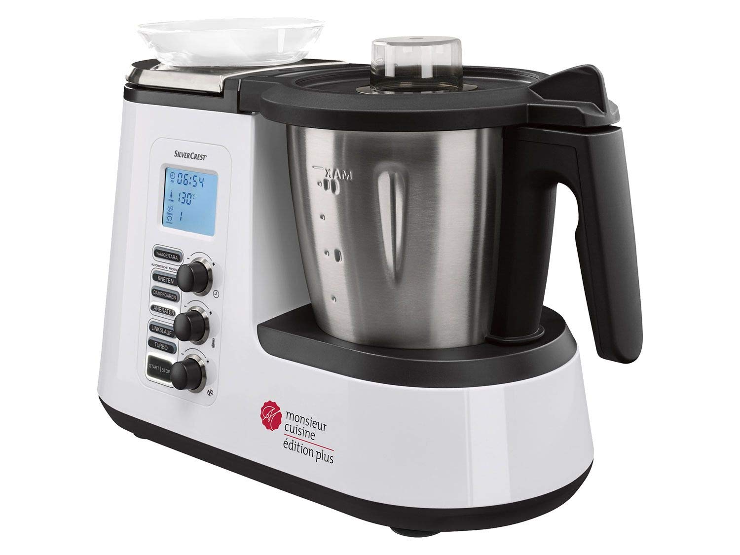 Silvercrest SKMK 1200 C3 Küchenmaschine Monsieur Cuisine Edition Plus - Weiss, Küchenmaschine, Weiss