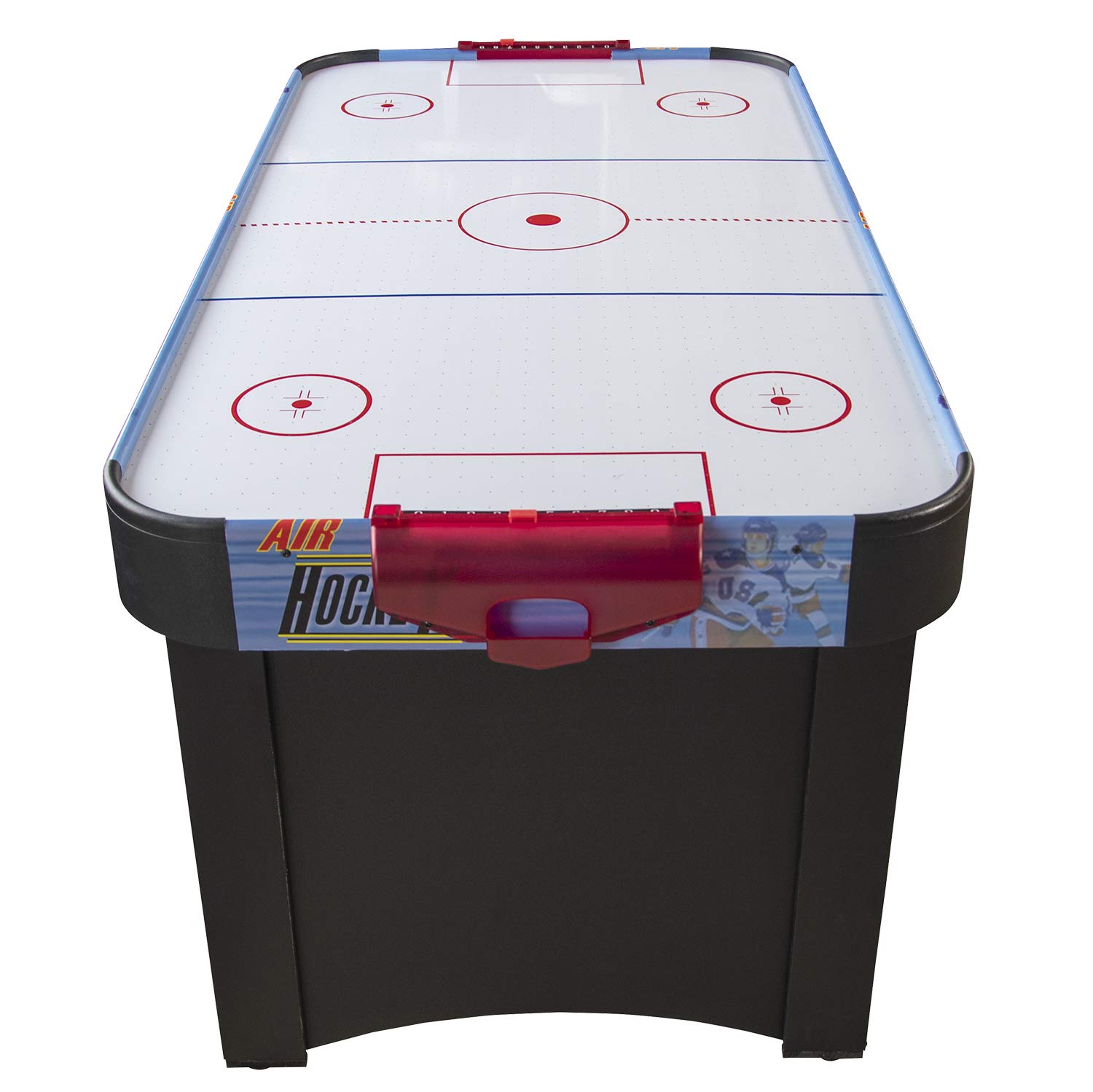 Table de Air-Hockey avec Système D'air Pulsé, Bleu/Noir