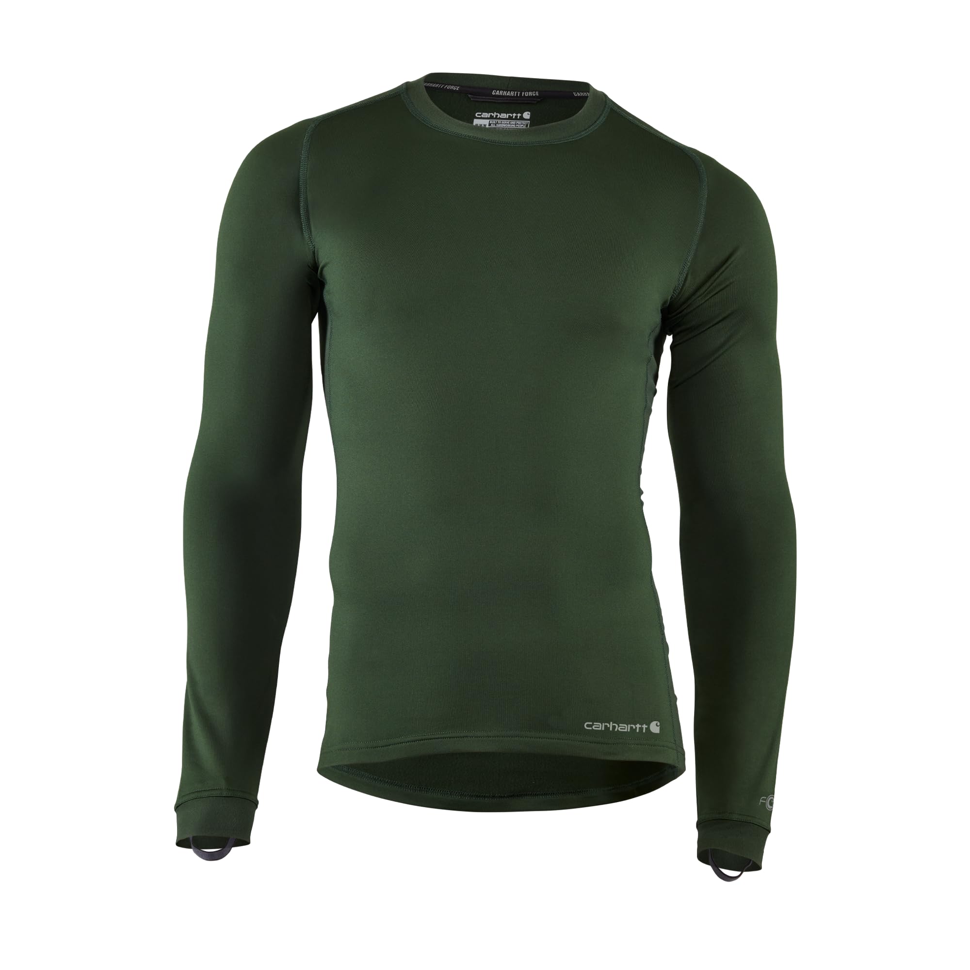 Carhartt Men's UH0266M Force® Heavyweight Stretch Base Layer Crewneck, Mountain View, Medium