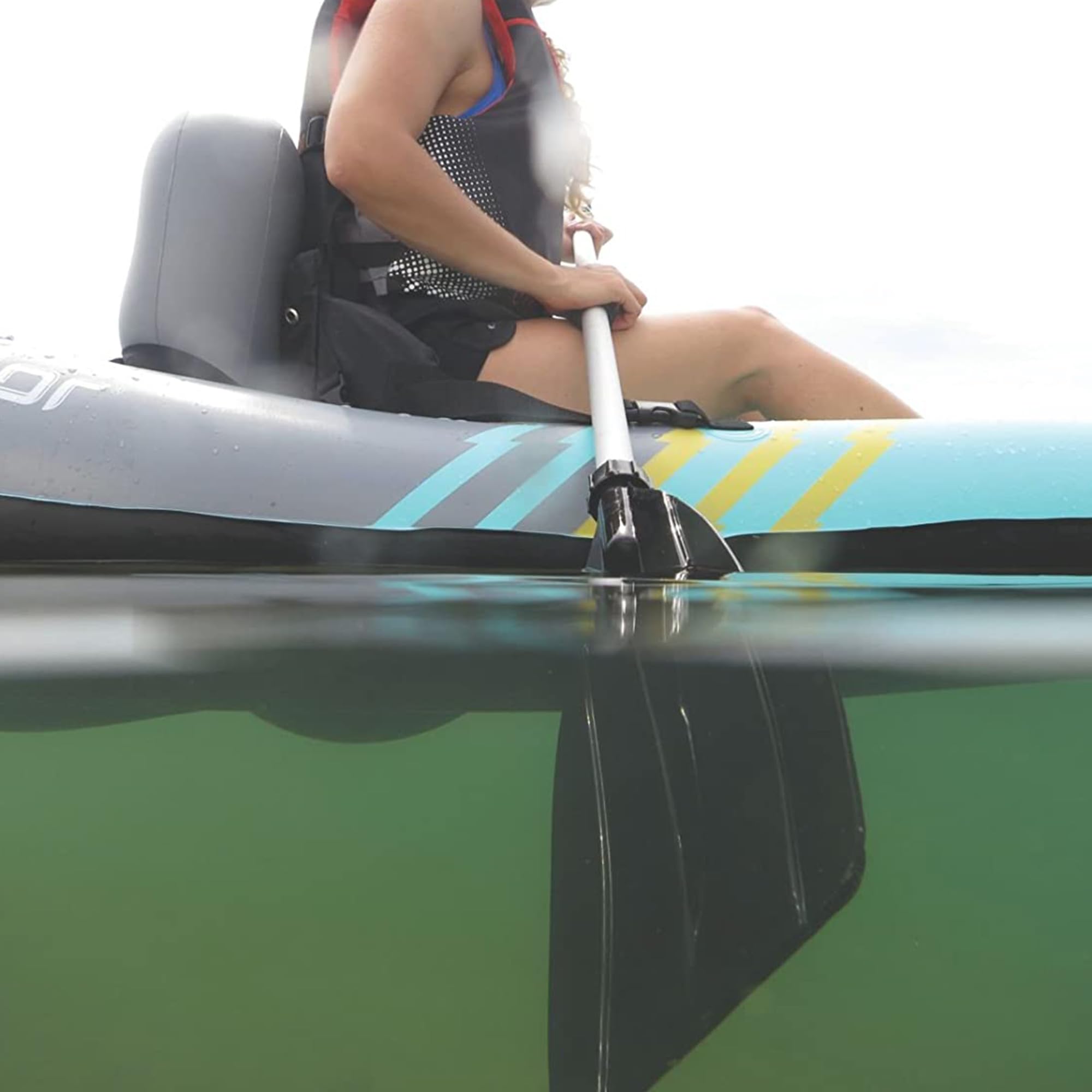 Sevylor QuickPak K1 Kayak Gonfiabile per 1 Persona, Kayak Pieghevole in Zaino con Installazione in 5 Minuti, Costruzione in PVC Calibro 21; Pompa a Mano e pagaia Inclusi