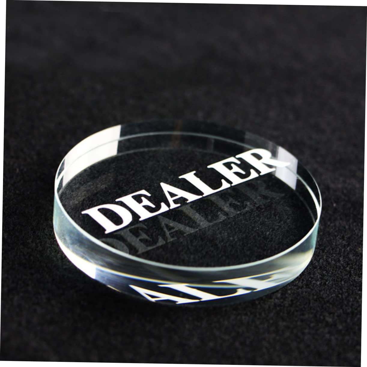 VICASKY 4piezas Botón De Póker Dealer De Transparente Accesorio De Póker Resistente Al Desgaste para Torneos y Profesional