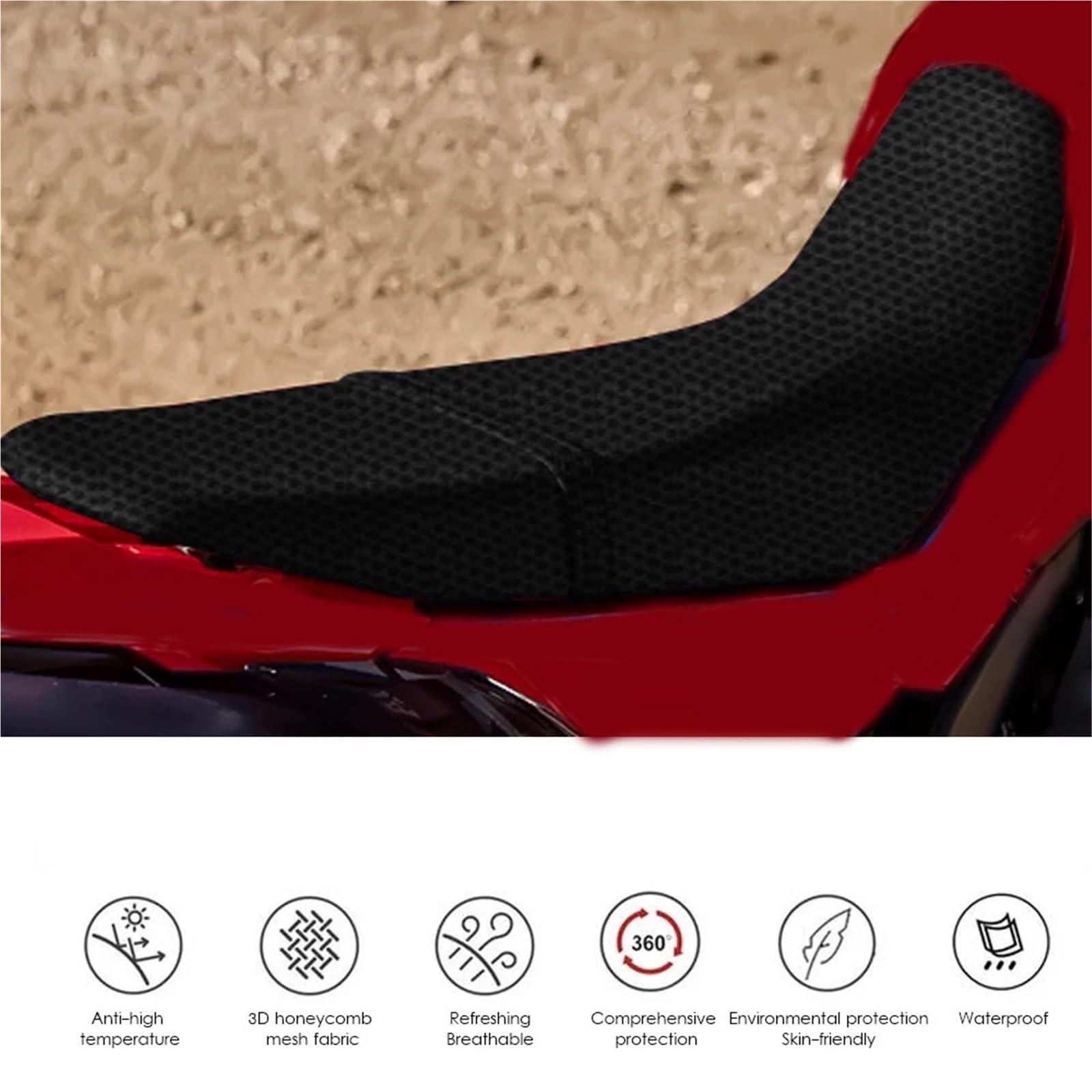 Coprisedile Per Cuscino Da Sella In Tessuto Di Rete In Nylon 3D Per CRF300L Rally 2021 Coprisedili Per In Per Moto