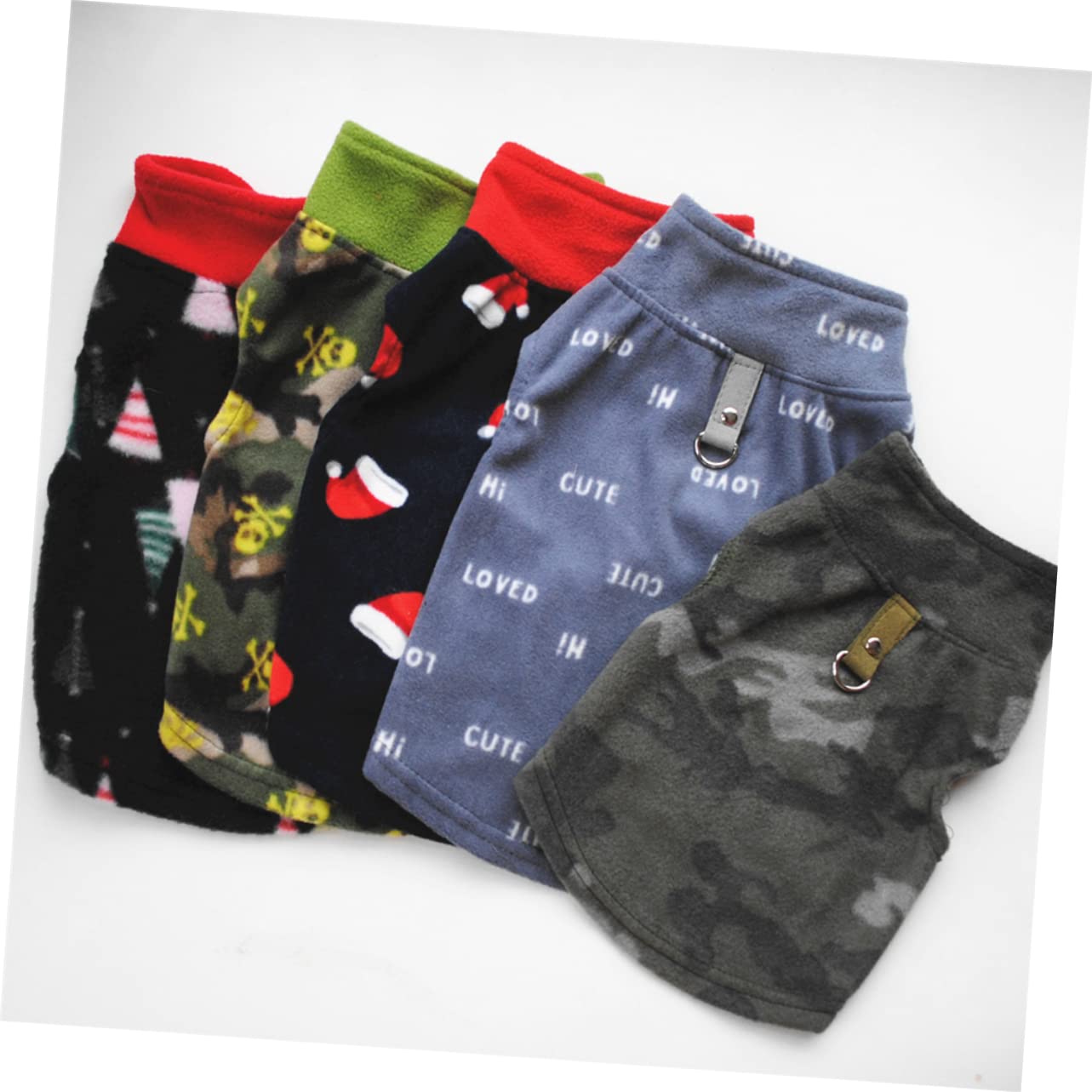 HMJGDHX 2 Pezzi Prodotti per Animali Domestici Vestiti Caldi per Cani Bomboniere Natalizie per Cani Vestiti Natalizi per Animali Domestici Maglione per Cani Renna di Natale per Animali Costume Cosplay