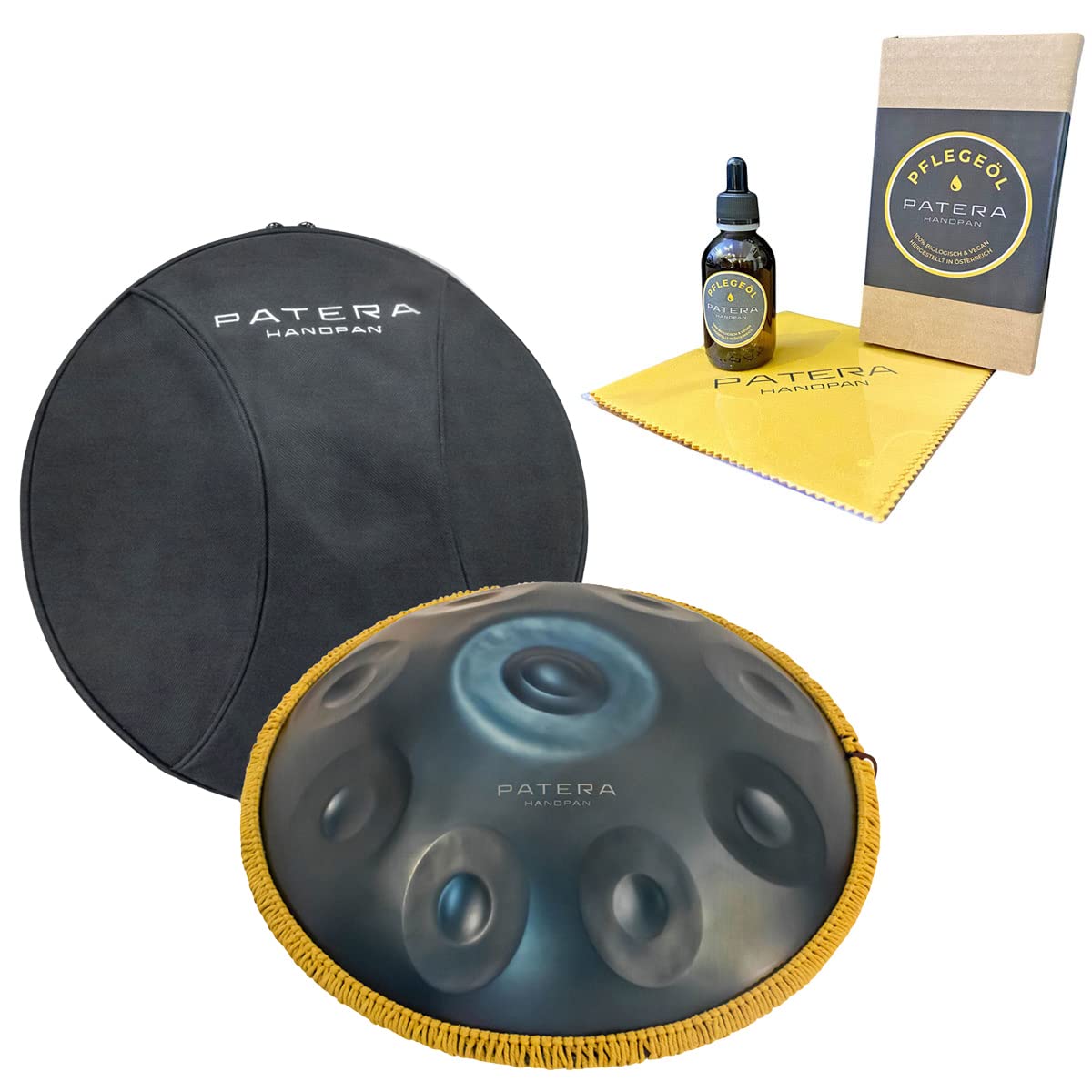 Patera Handpan D-Minor z torbą + olejek pielęgnacyjny Patera