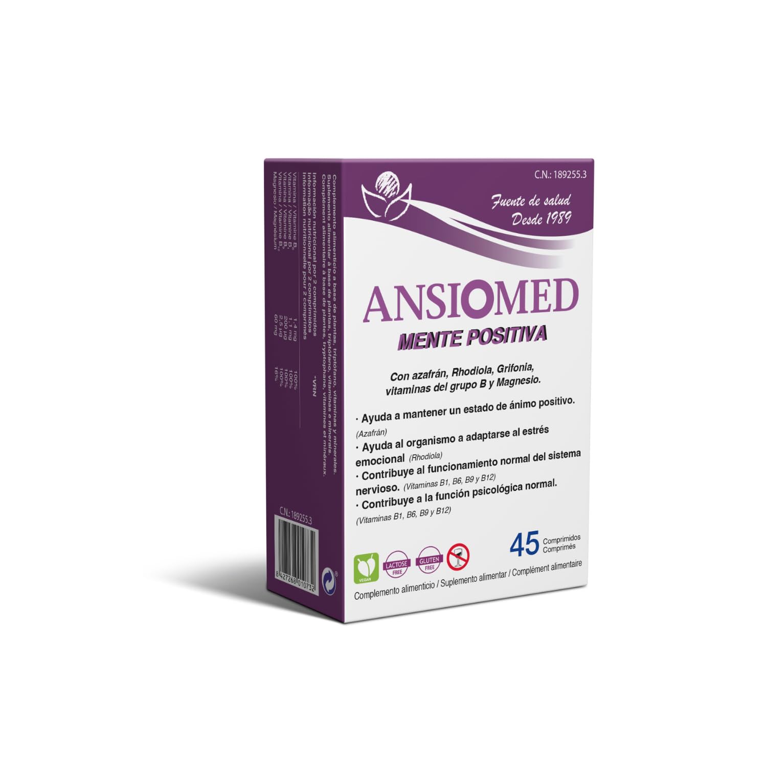 Pack Especial Ansiomed Día y Noche - Ansiomed Mente Positiva + Noche- Ayuda a un Estado de Ánimo Positivo en Momentos de Estrés y Contribuye a la Relajación Óptima