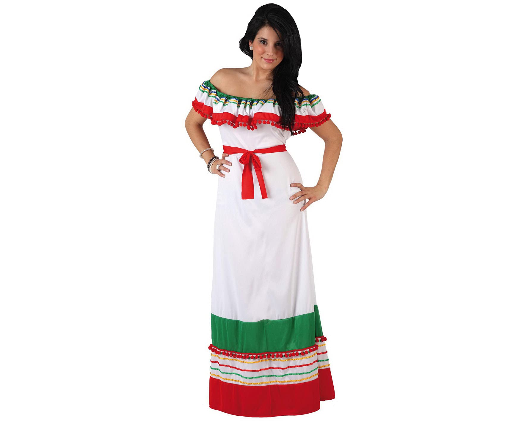 Atosa Costume Mexican Flag Woman XL