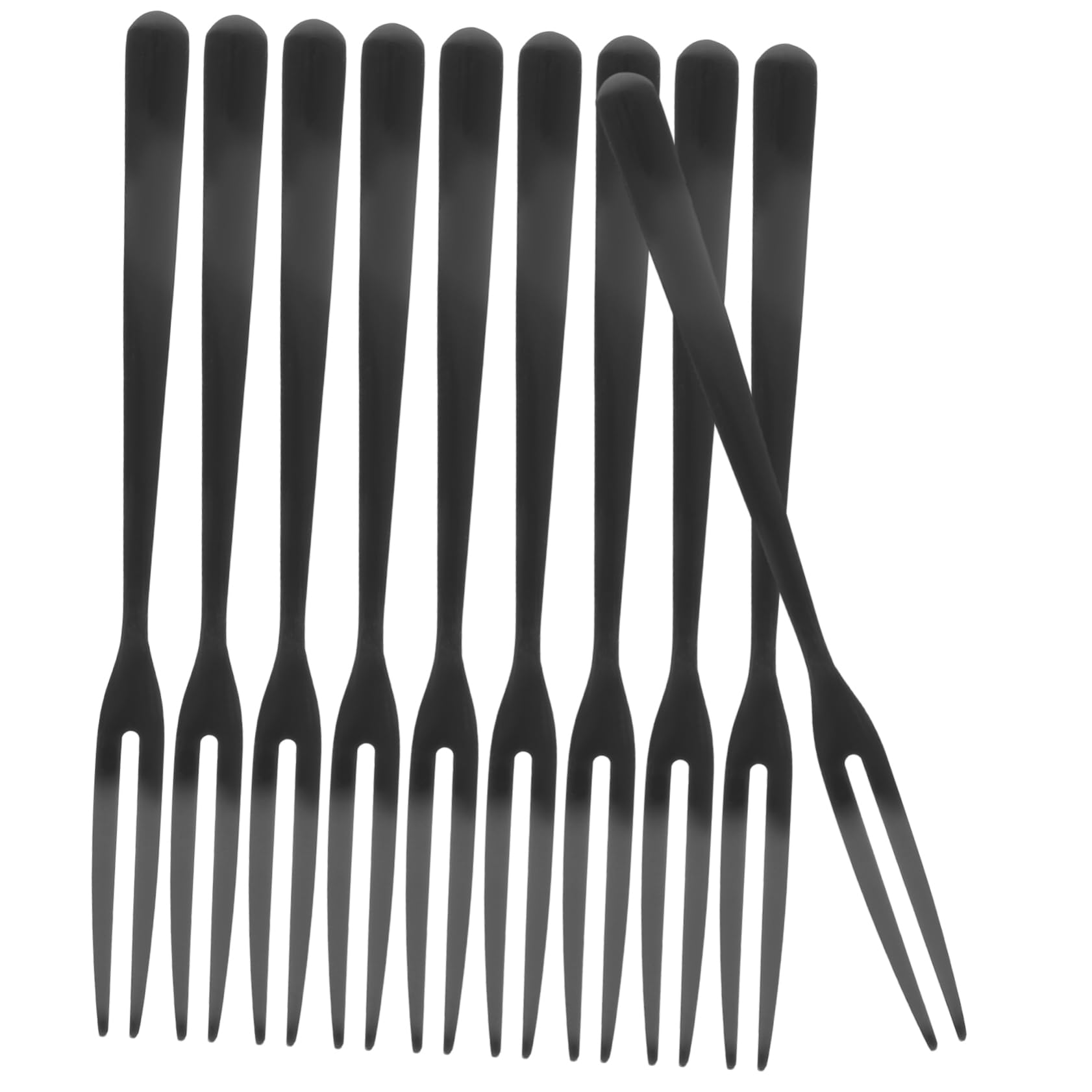 LIFKOME Lot De 3 Fourchettes À Salade En Acier Inoxydable Réutilisables Et Élégantes Idéales Pour Les Repas Raffinés Lot De 10 Pièces