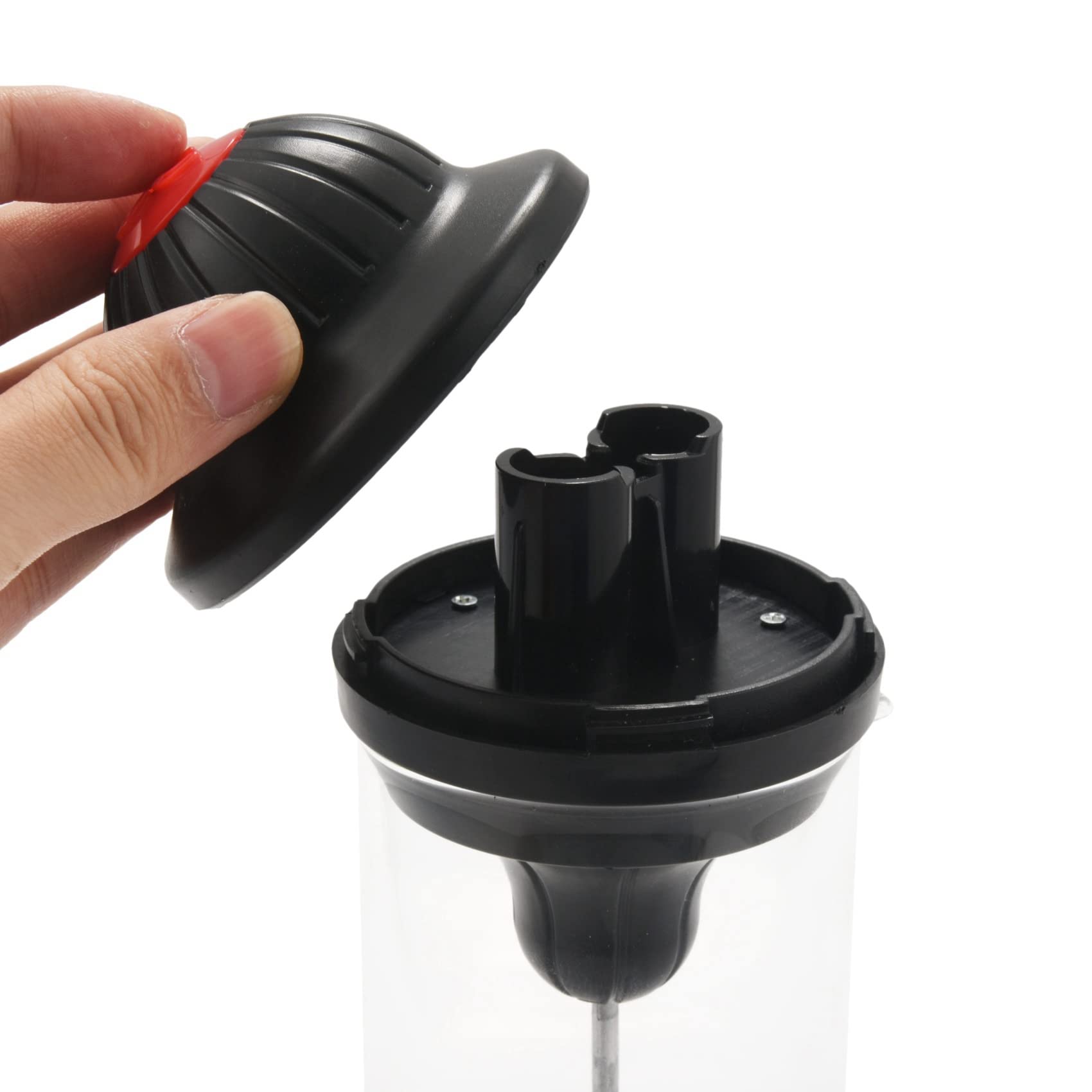 2 x Schiumatore Un Latte Schiumatore Elettrico Schiuma Un Caffè Latte Moller Colpito Batteria Schiumatore Un Latte Brocca Tazza