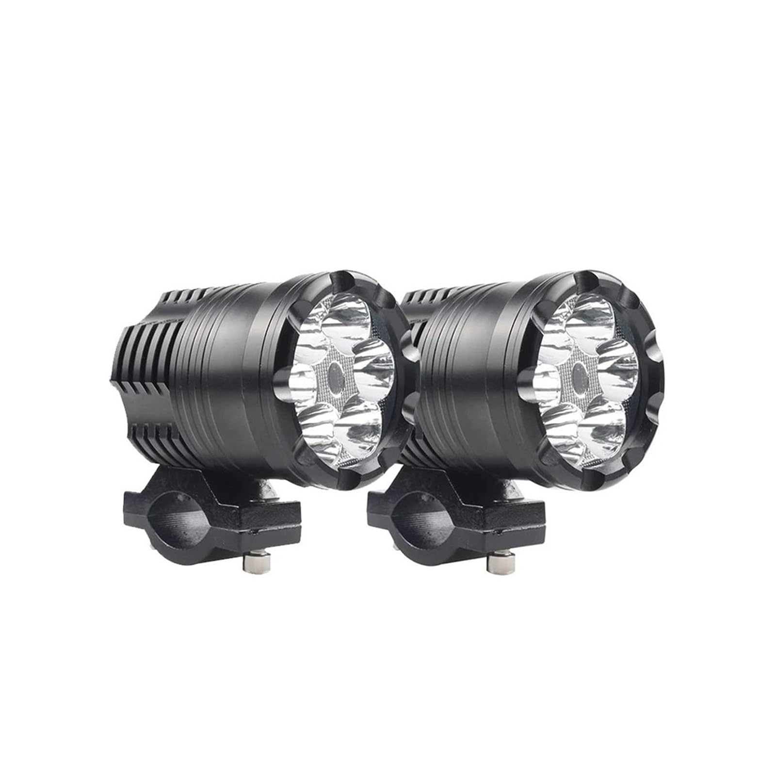 Reflektor motocyklowe Dla Uniwersalnego Reflektora LED Motocykla O Mocy 60 W Dodatkowa Pomocnicza Lampa Montażowa Faro(2 pcs 60W)