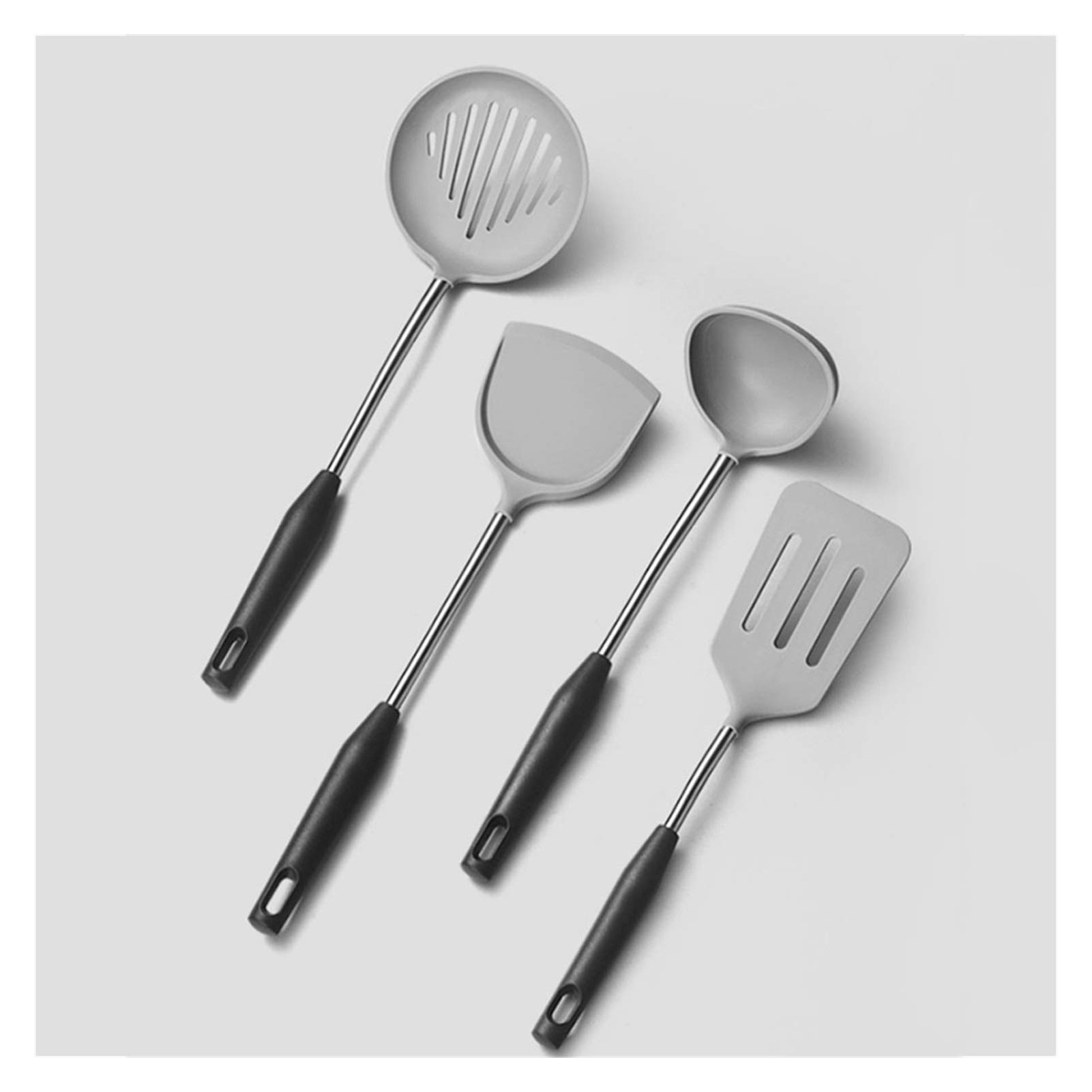 MYUYEE Kitchen Utensils Set,Kitchen Utensil Silicone Spatula Heat-Resistant Soup Spoon Cooking Utensil Tong Cookware
