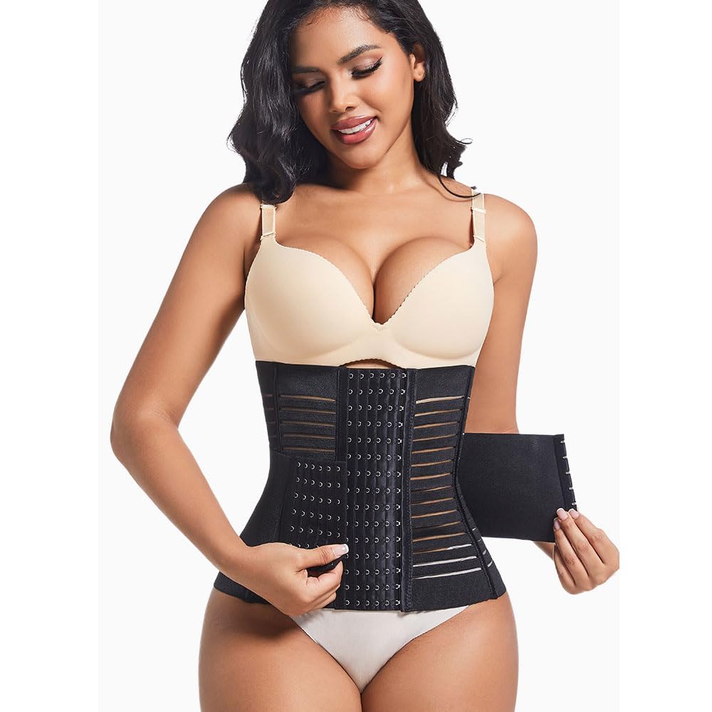 Pancera Contenitiva Donna Corsetto Stringivita Modellante Dimagrante Elastico Largo Band con Regolabile Waist Trainer Postpartum Cintura Snellente Pancia Cincher