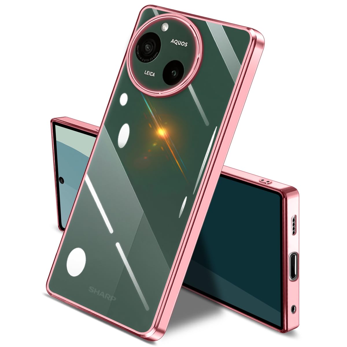 Amazon.co.jp: AQUOS R10/R9 ケース クリア 全面保護 SH-51E SH-51F