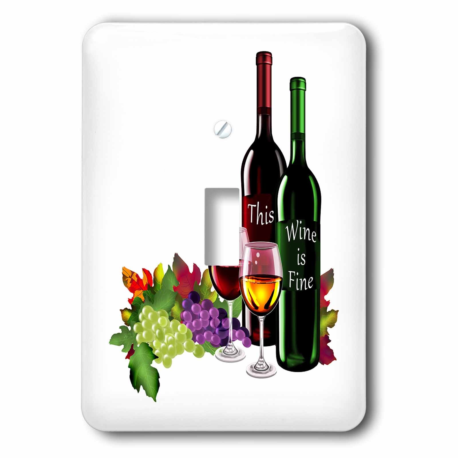 Botellas finas con elegante diseño de 3dRose lsp_262351_1 y fondo blanco