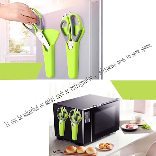 Miniatura 4 de tijeras multifuncionales de cocina, adecuadas para pescado, carne, fruta, chuleta de pollo, abrebotellas. tijeras potentes para el desmontaje