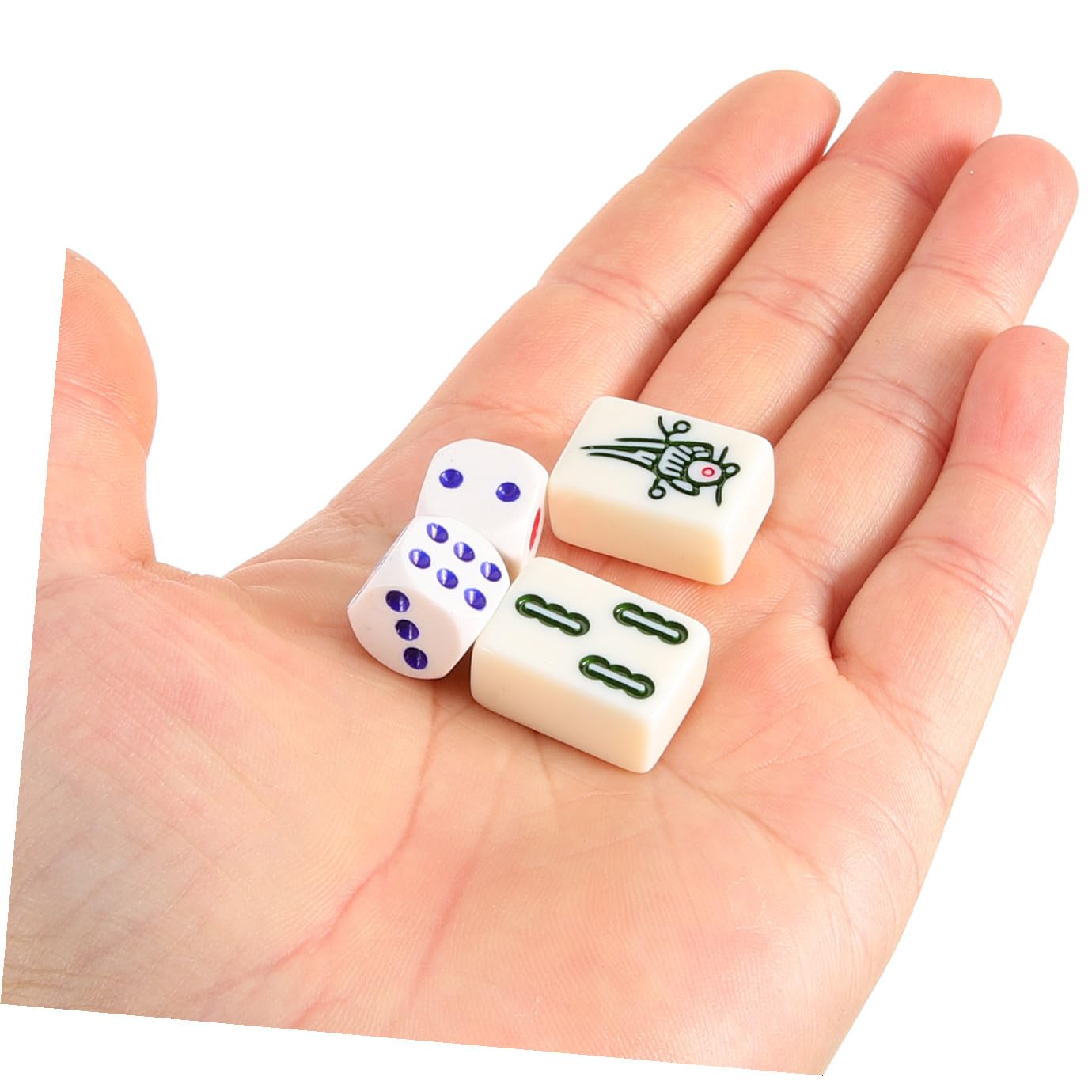 Mahjong Cinese Set Da Gioco Portatile Accessorio Per Gioco Da Tavolo Mini Kit Custodia Per Viaggi e Intrattenimento