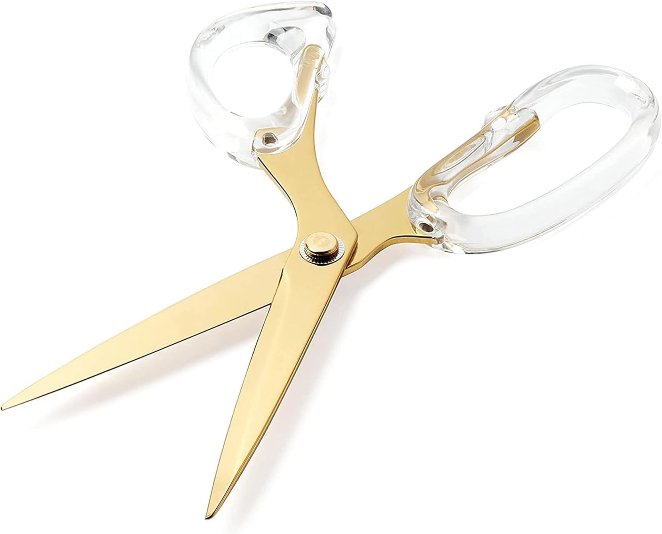 OfficeGoods 9” Stainless Steel Acrylic Scissors for Office and Home - Aesthetic and Sharp All Purpose Scissors, Perfect for Sewing, Arts and Crafts - Gold