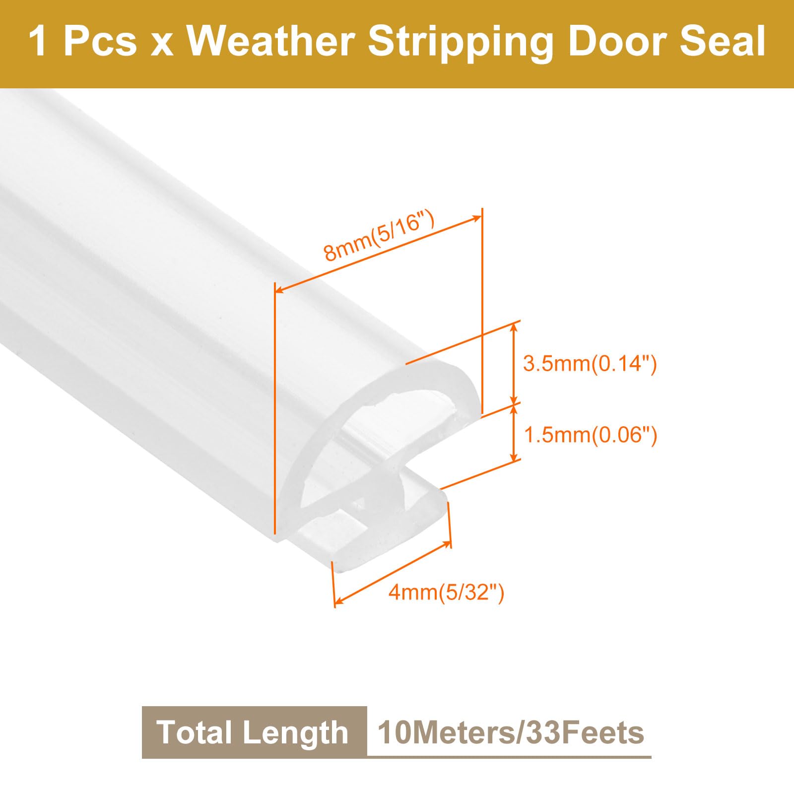 PATIKIL Window Weather Stripping Door Seal - Image 2