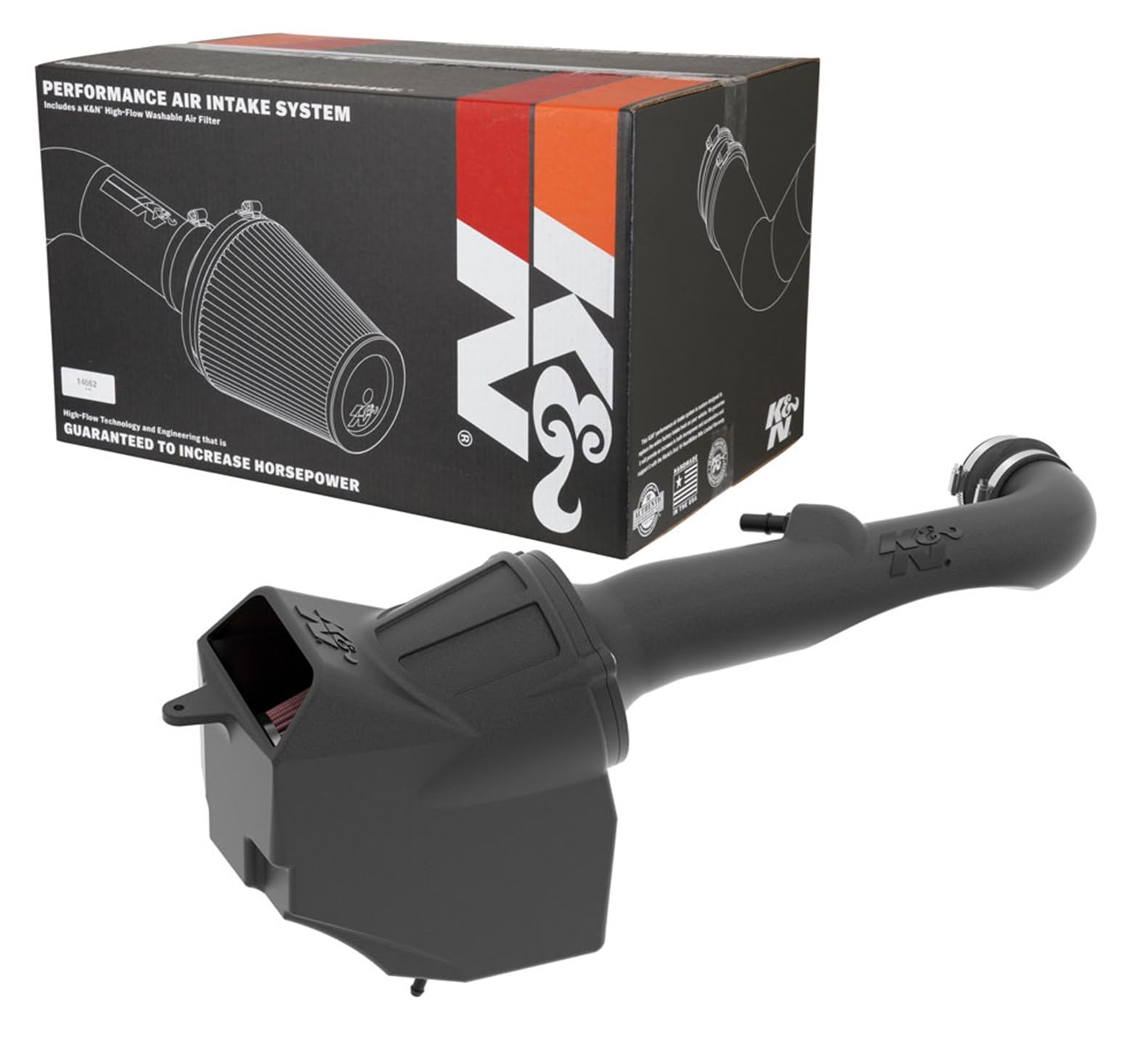 K&N Cold Air Intake Kit: Increase Acceleration & Towing Power, Guaranteed to Increase Horsepower up to 13HP: Compatible with 3.6L, V6, 2020-2021 JEEP Gladiator; 2018-2021 JEEP Wrangler JL, 57-1576