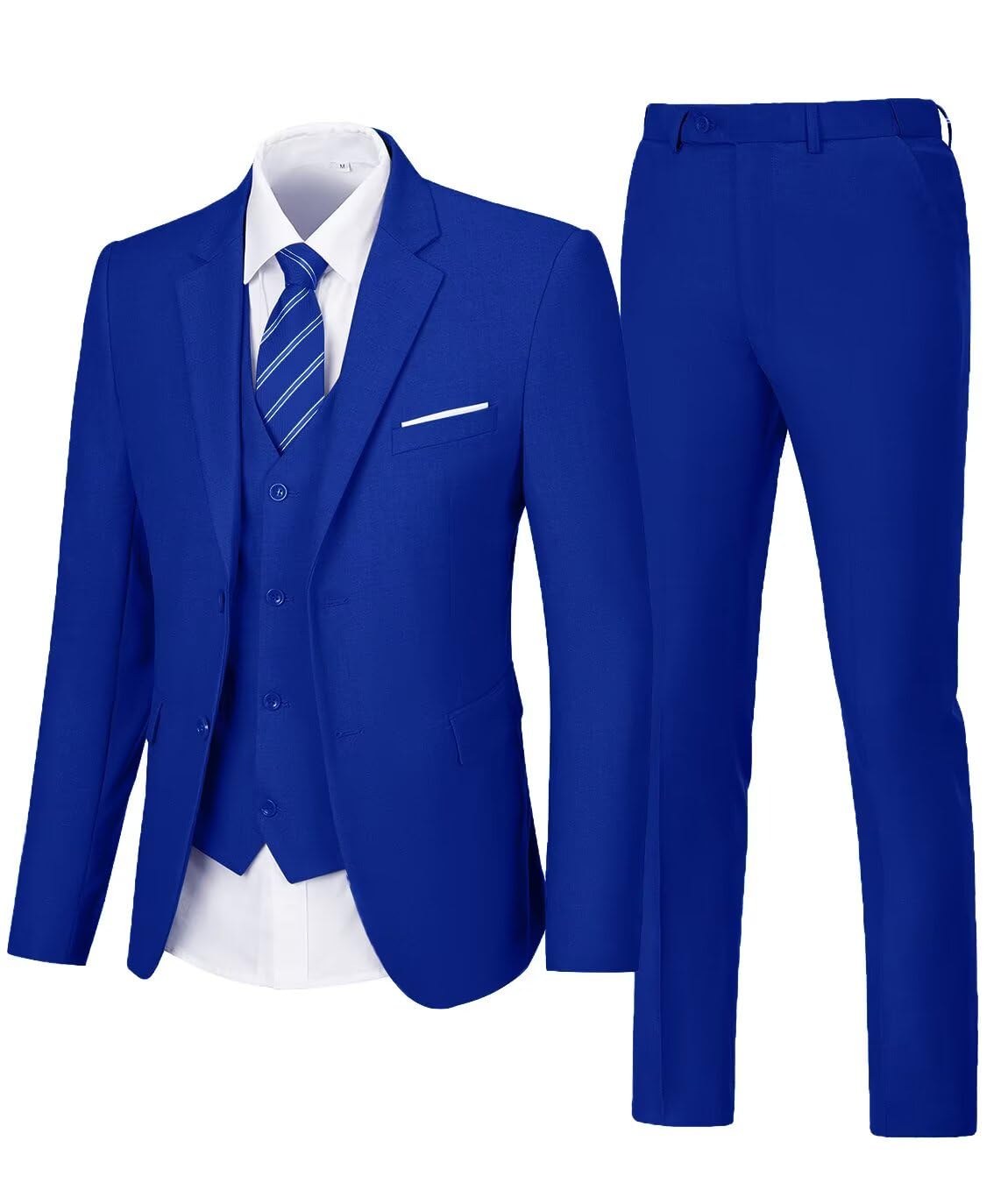 Men's Suit 3 Piece Wedding Suits 2 Buttons Slim Fit Tuxedo Set for Men Prom Casual Business Man Jacket Blazer Vest Pant