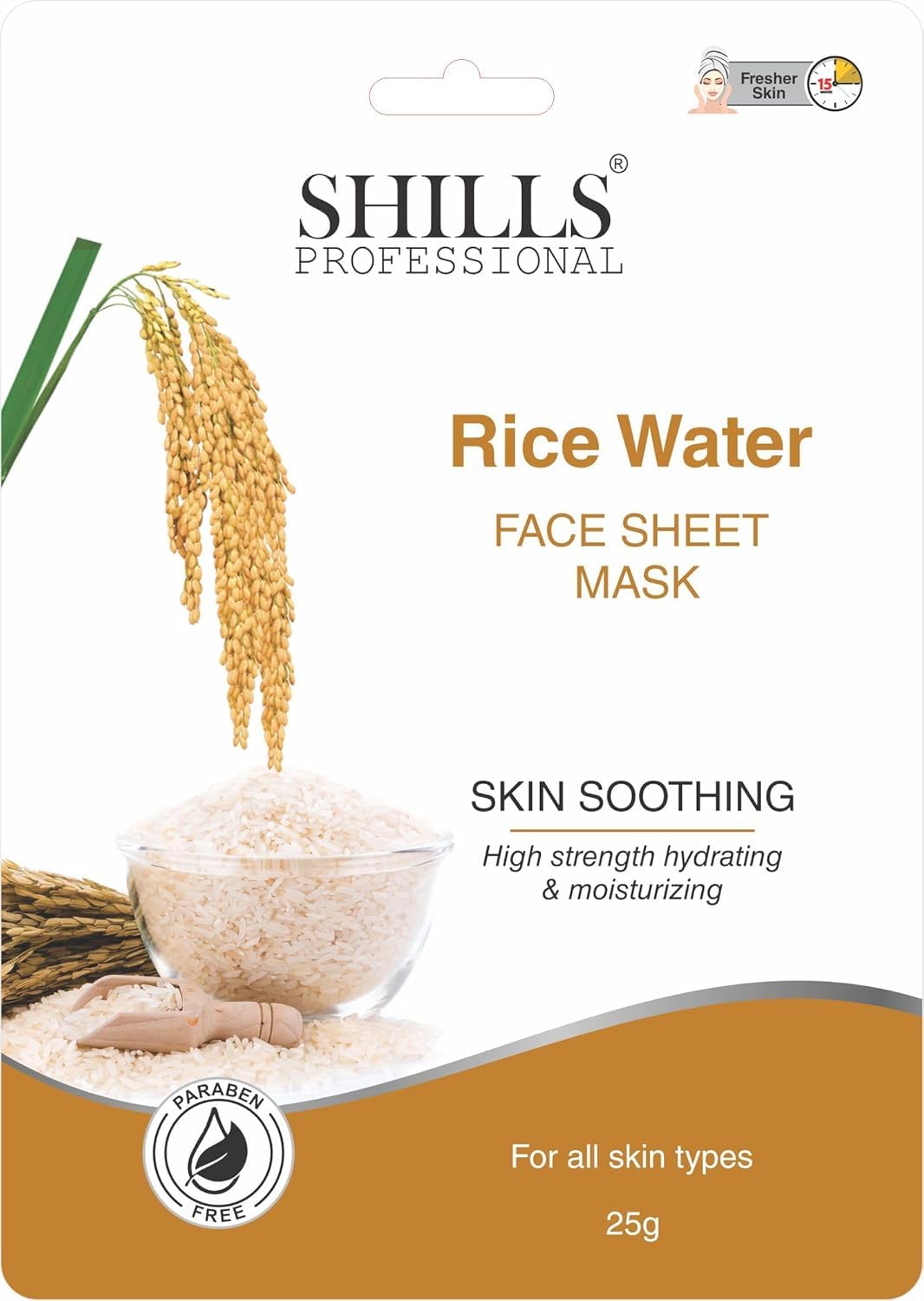 PRATHNA CREATION Face Sheet Mask Set | Variants - Hyaluronic Acid, Rice Water, Lemon, Vitamin C, Papaya | For All Skin Types | Mask Sheet (25 gm each) 4