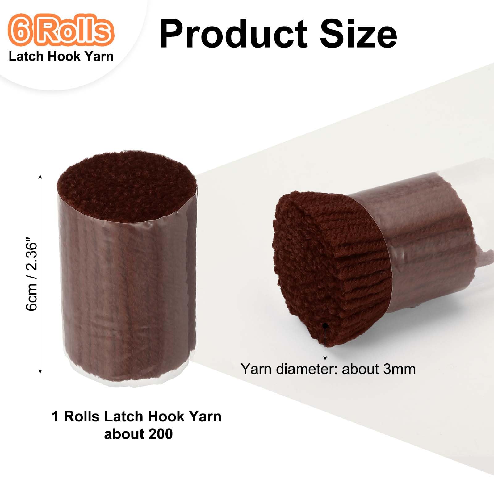 PATIKIL 6 Rolls Latch Hook Yarn - Image 2