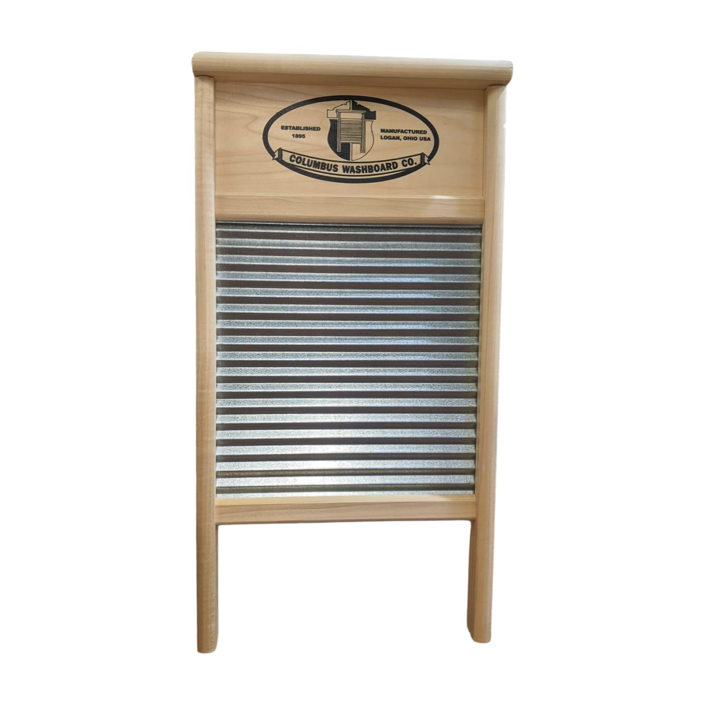 Official Columbus Washboard Co., Galvanized Metal Washboard (Family Size 12 1/2" x 23 3/4")