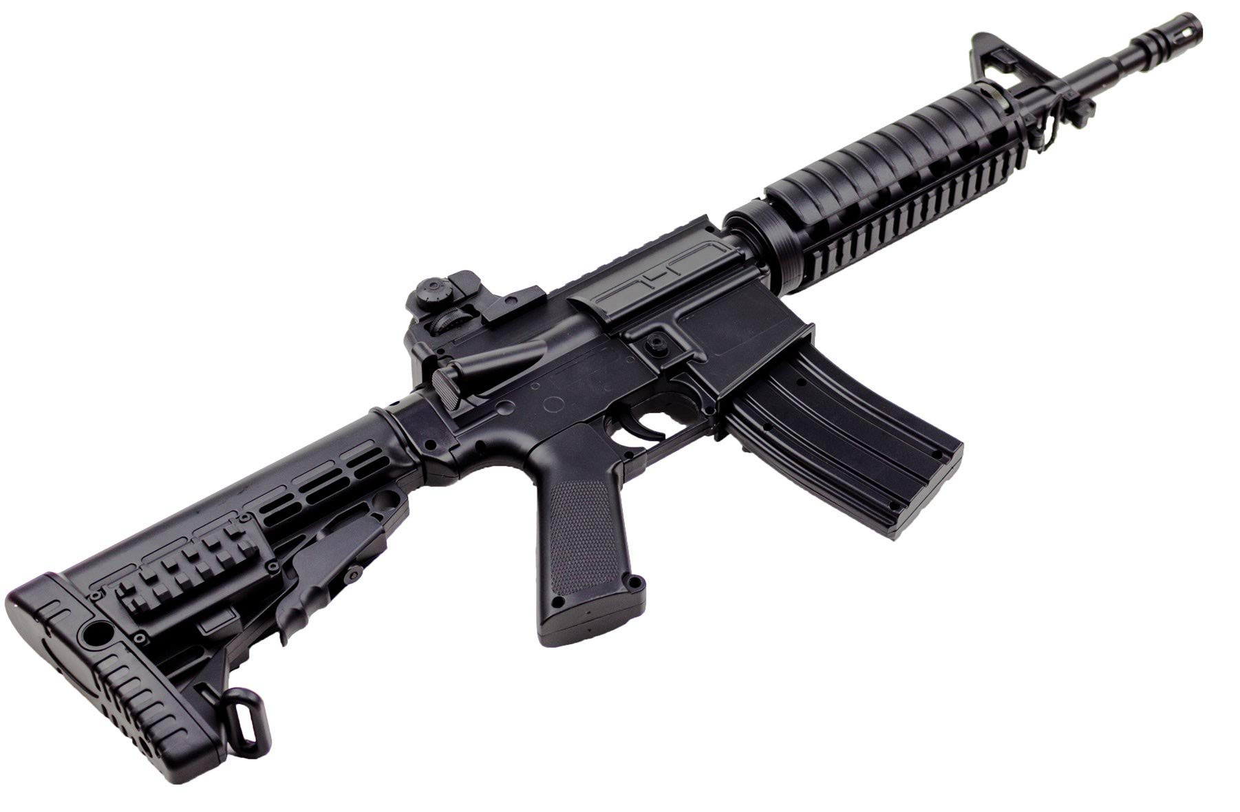 Well Fucile Softair Manuale a Molla M16A7 - Potenza: 0,5 Joule, Colore:Nero - con Accessori