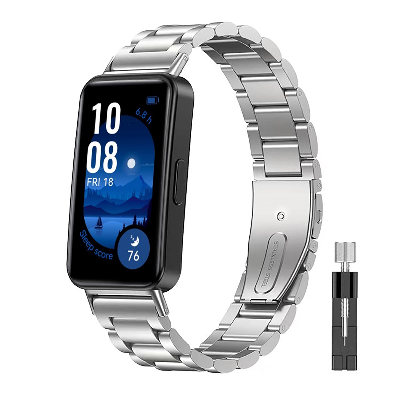 NOOETAH Stainless Steel Wristbands Replacement Strap Compatible for Band 9/Band 8