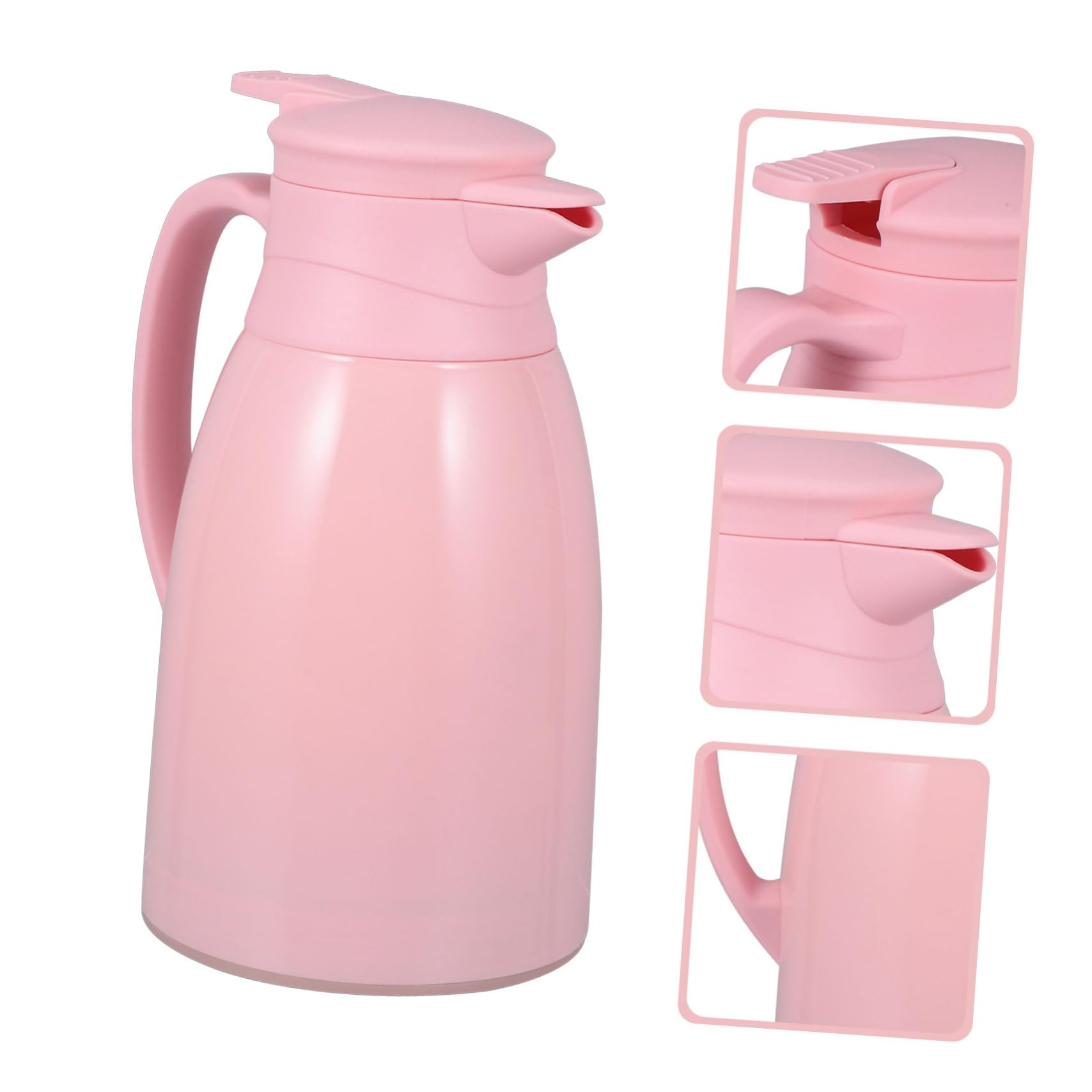 INOOMP Bouteille Isotherme Facile à Transporter D'eau Chaude 1l en Verre Protection Anti-chute et Design Simple pour Activités en Extérieur et Paquet à Dos