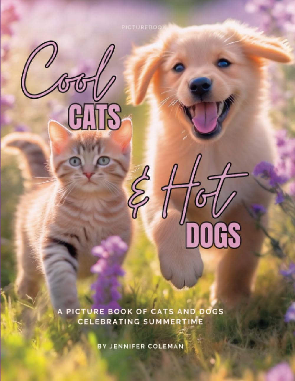 Cool Cats & Hot Dogs: A picture book of cats and dogs celebrating summertime.