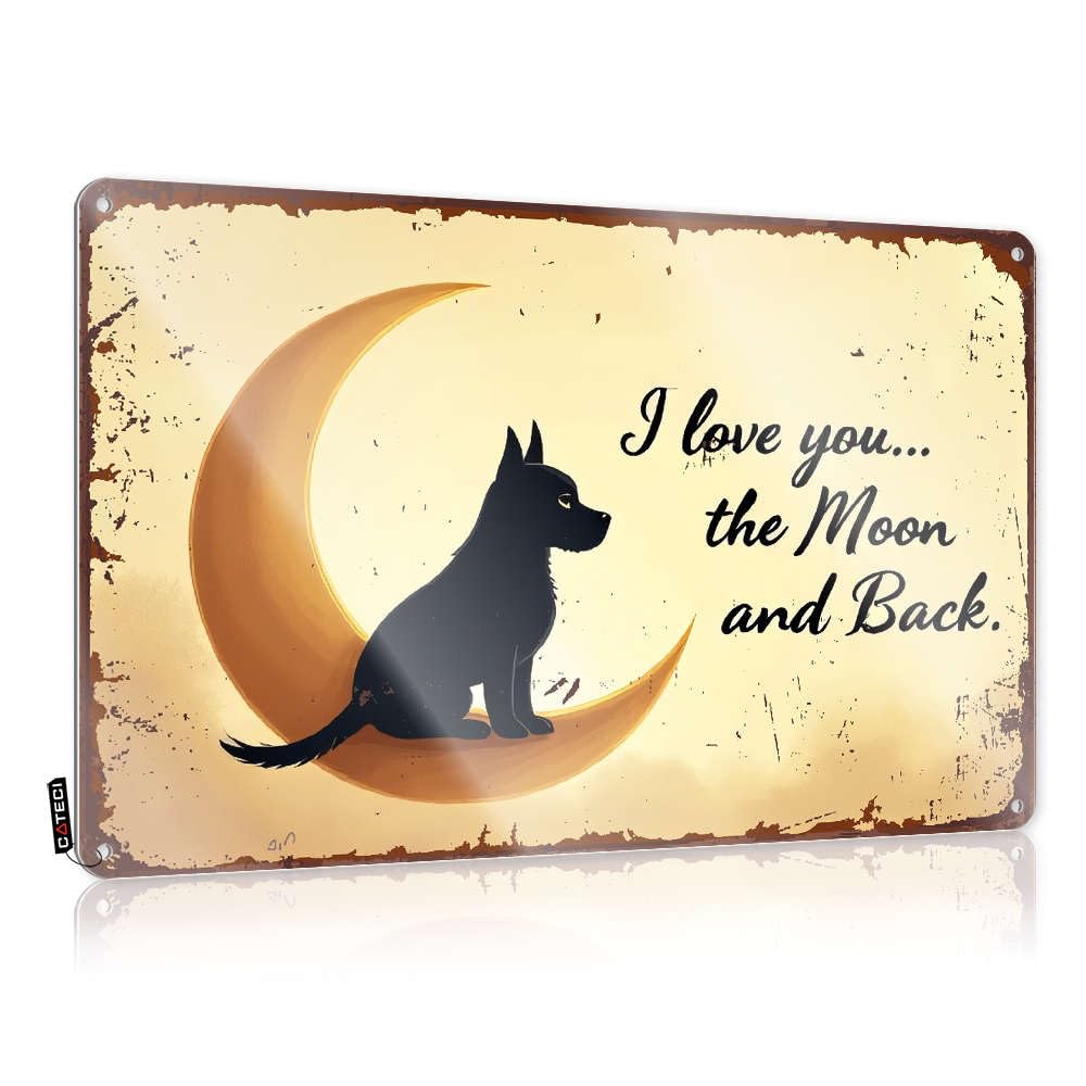 Funny Vintage Signs Tapestry Ready To Hang - I Love You. The Moon And Back. Welcome For Lake(30X40CM)