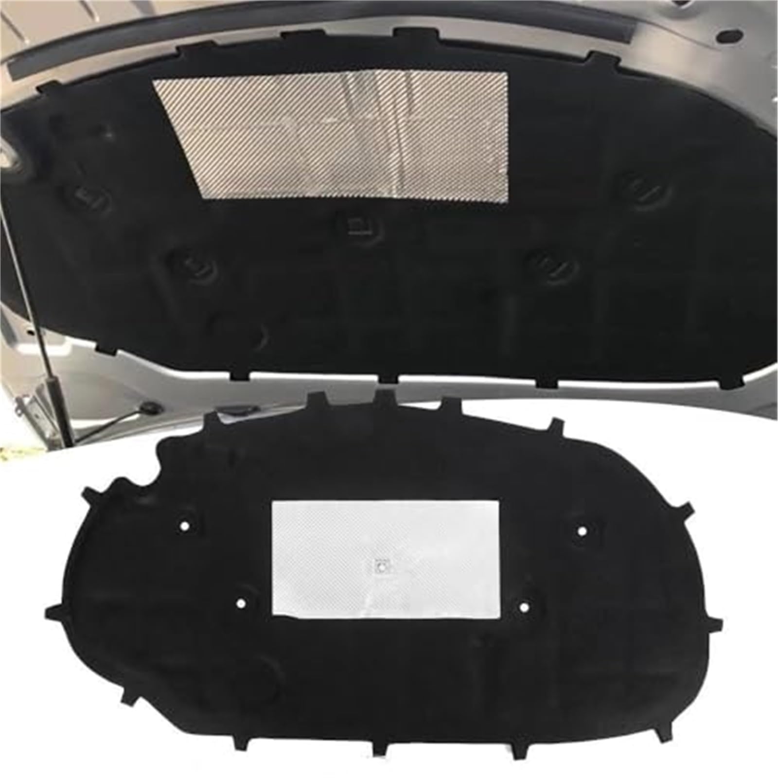 for VW, for Golf, 6 GTI R GTD 2009-2013 Coussin d'isolation de Capot Moteur Avant Tapis insonorisant Couverture Mousse Son Chaleur Coton Protection Thermique pour Moteur de Voiture