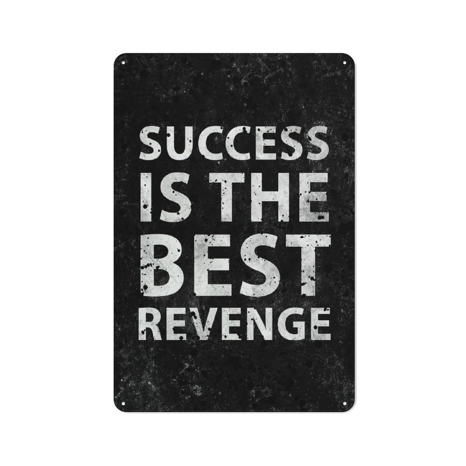 Junmoney Style-23 Success Vintage Tin Wall Plaque 30X20cm For Hobby Room Or Studio, A Decorative Metal Sign For Hobby Rooms And Studios